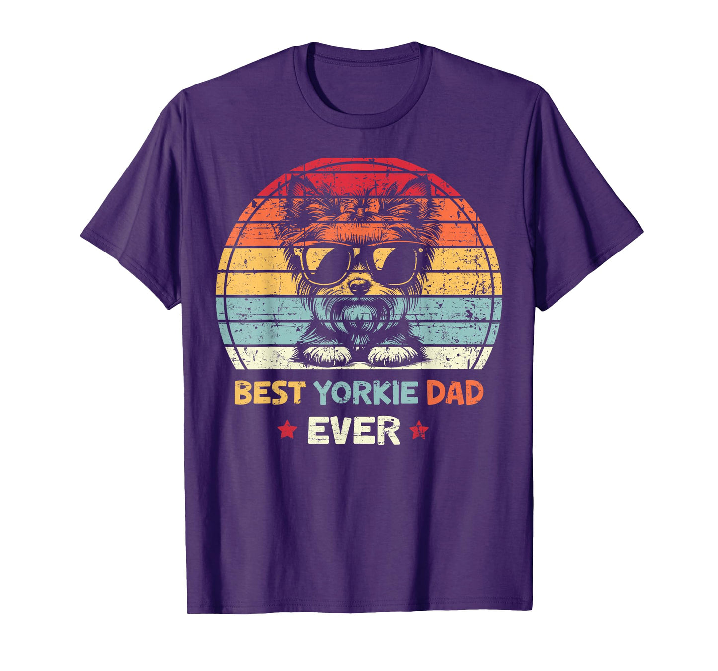 Best Yorkie Dad Ever Fathers Day Dog Lover Yorkshire Terrier T-Shirt for Men Women