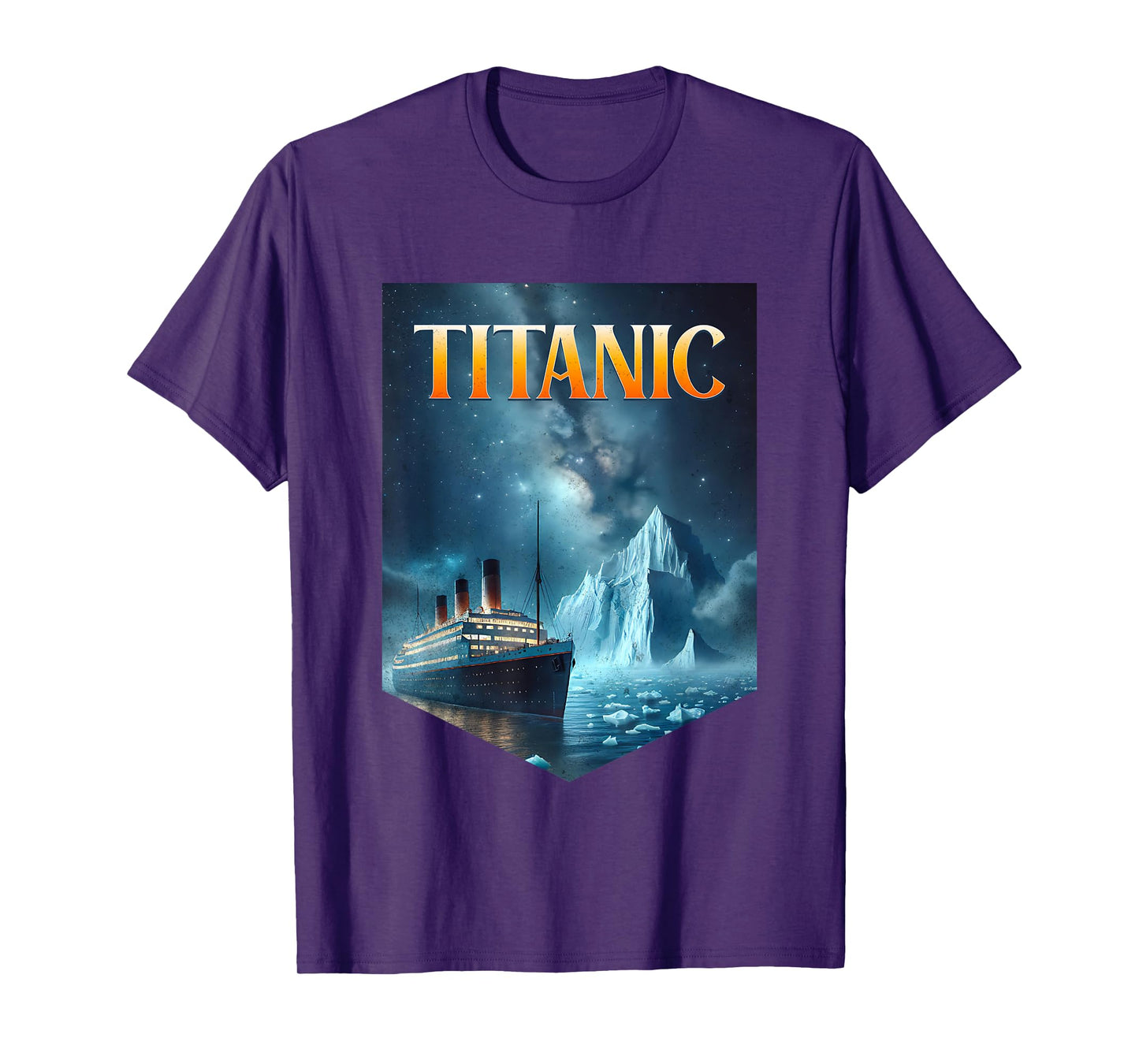 Titanic Cruise Ship Iceberg 1912 RMS Voyage Men Women Kids T-Shirt