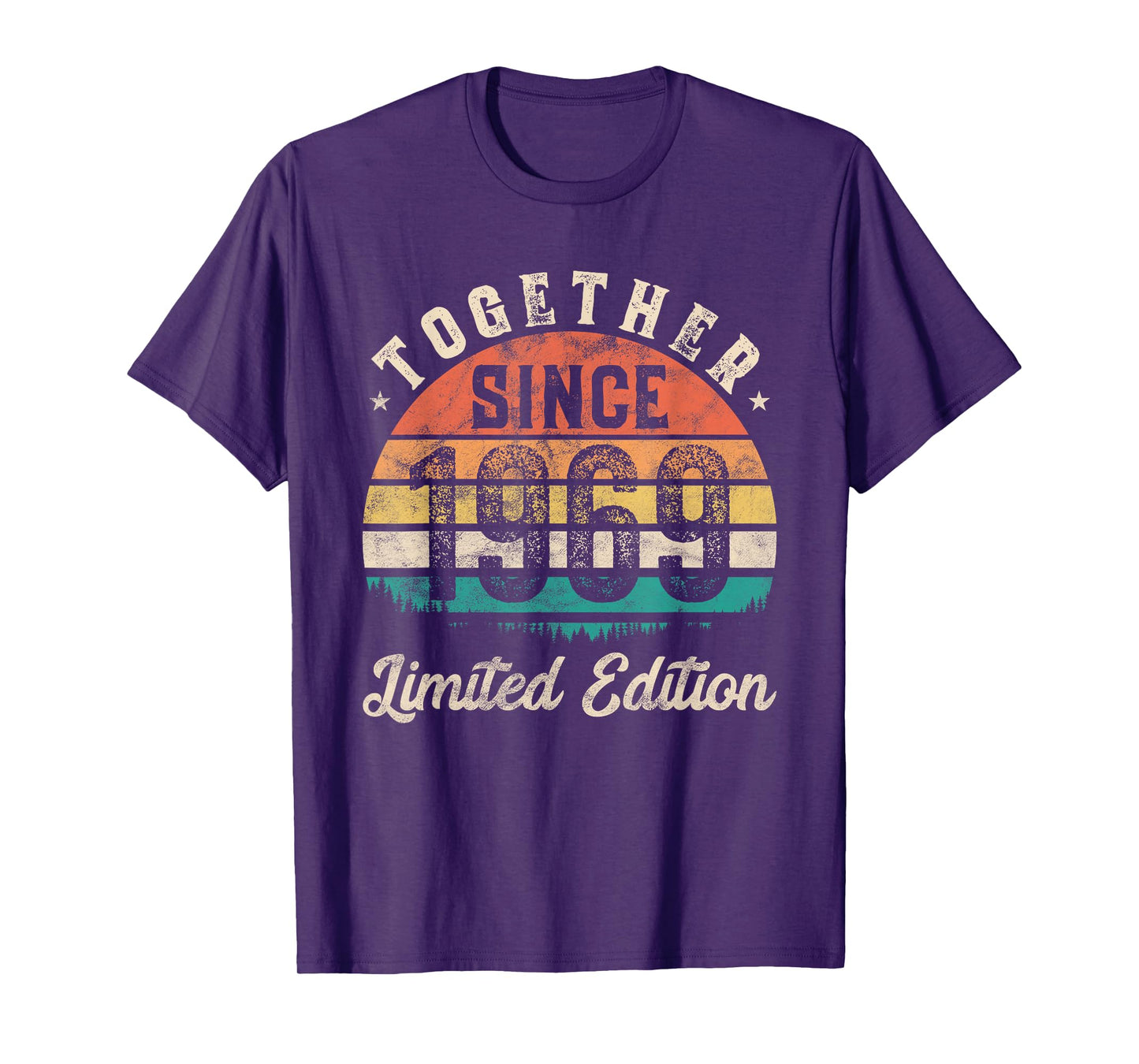 Together Since 1969 Couple 56th years wedding Anniversary T-Shirt