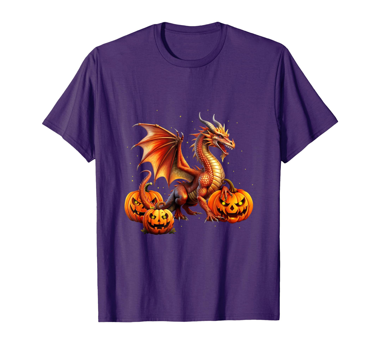 Halloween Dragon Jack O Lantern Autumn Kids Boys Girls T-Shirt