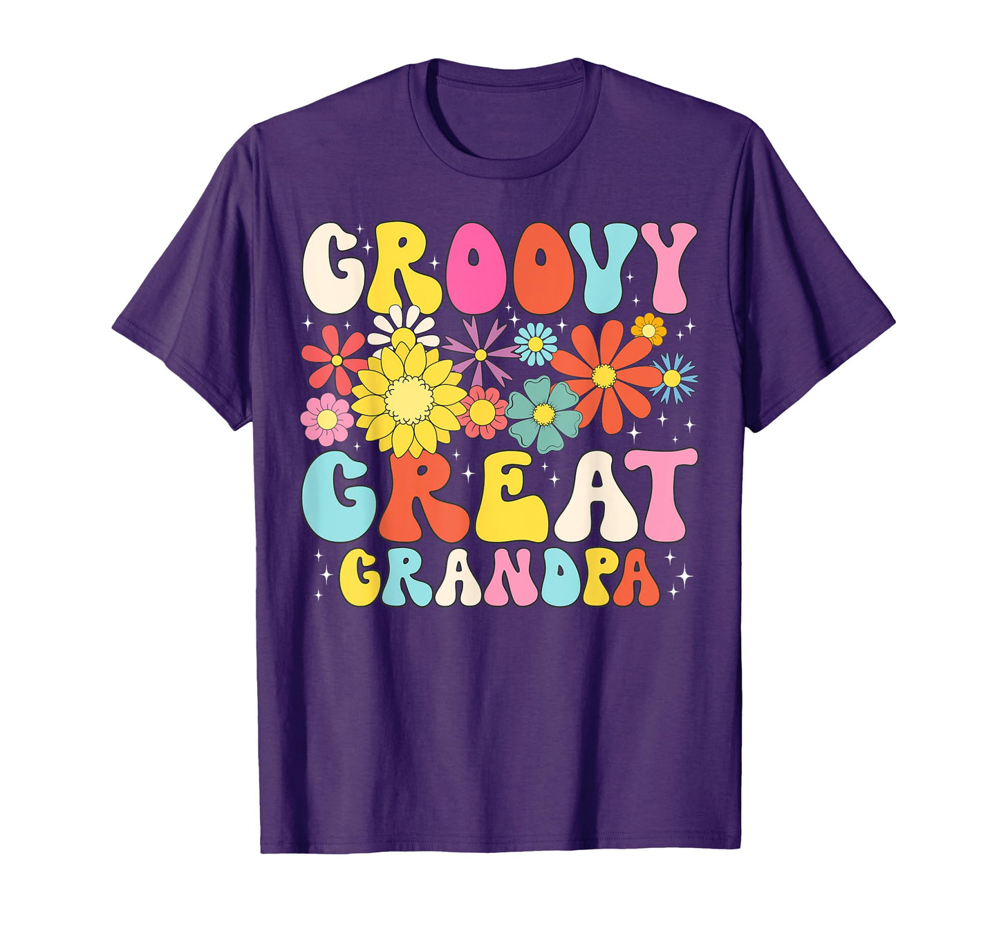 Groovy Great Grandpa Retro Matching Family Baby Shower T-Shirt