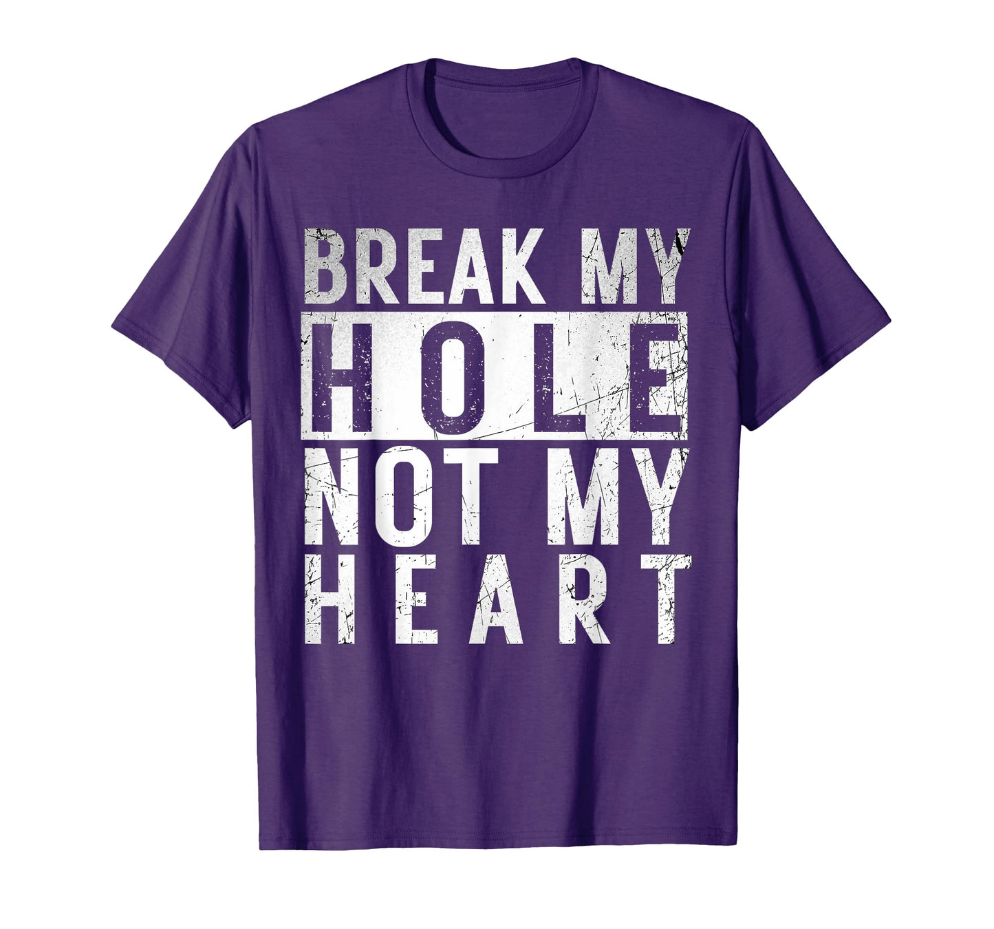 Break my Hole not my Heart funny Quote Vintage LGBT Birthday T-Shirt