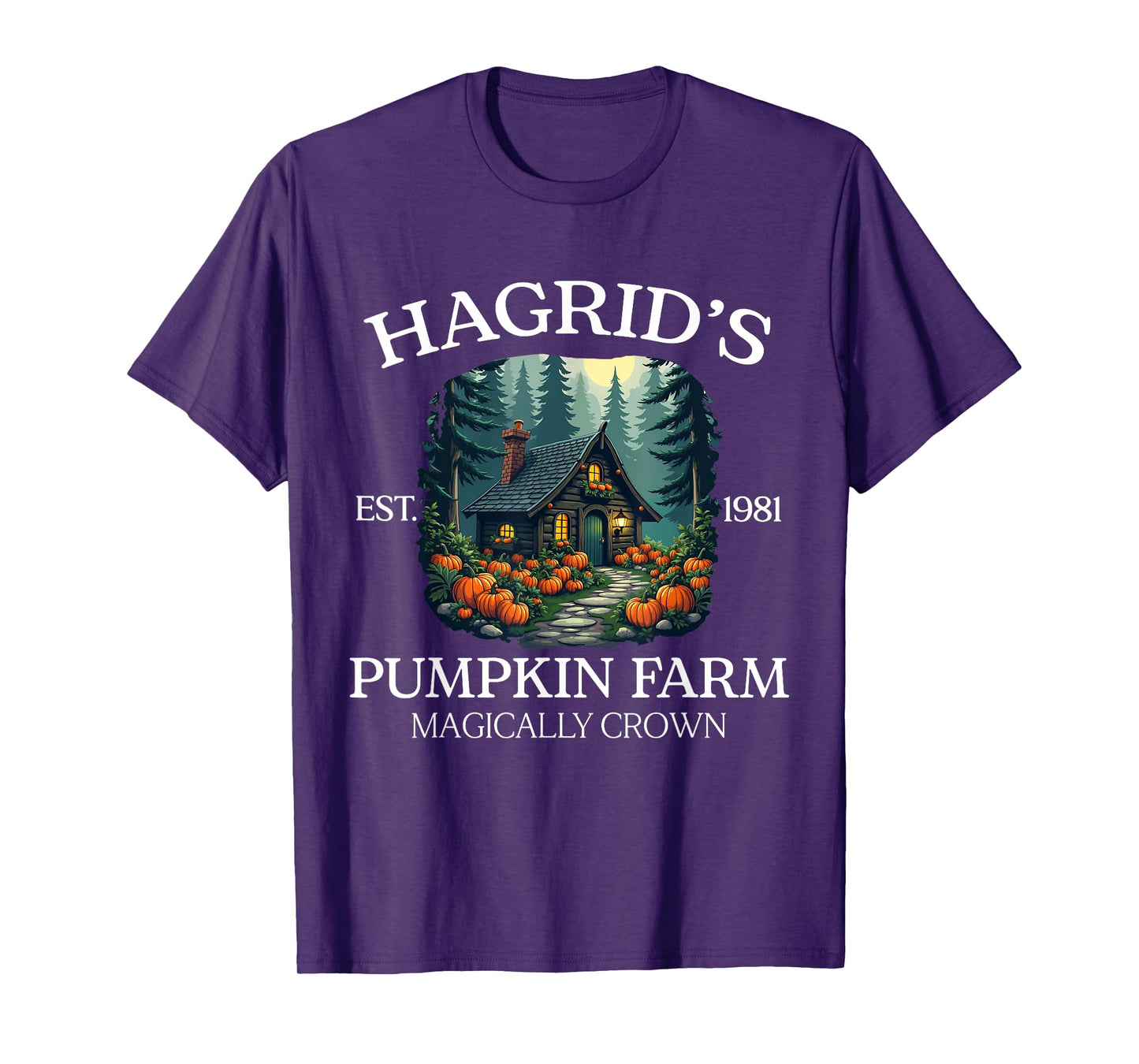 Hagrid's Pumpkin Farm - Magical Rustic Autumn Design T-Shirt