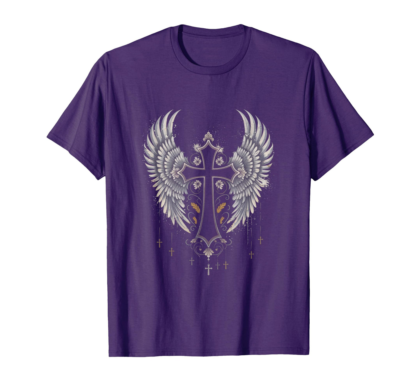 Jesus Cross Christian Angelic Wings Angel wings T-Shirt