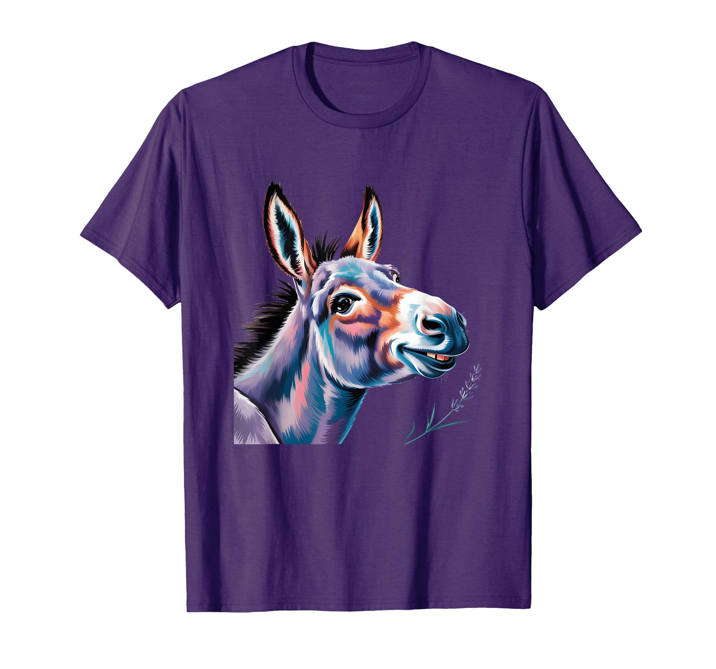 Funny Donkey Art Donkey Head Smile Eagerly Donkey Lover T-Shirt