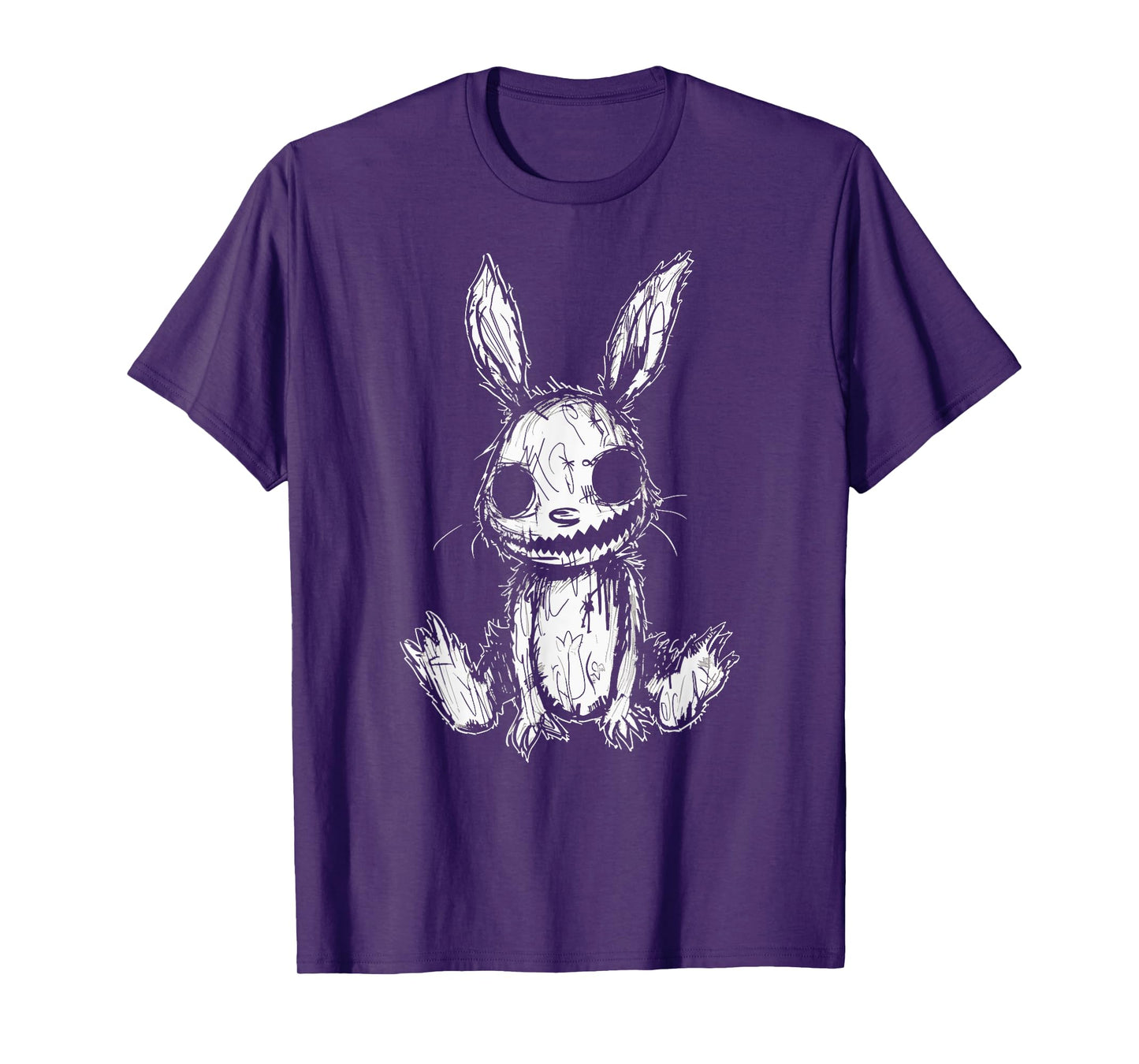 Evil Creepy Bunny Rabbit Alt Goth Grunge Horror Aesthetic T-Shirt