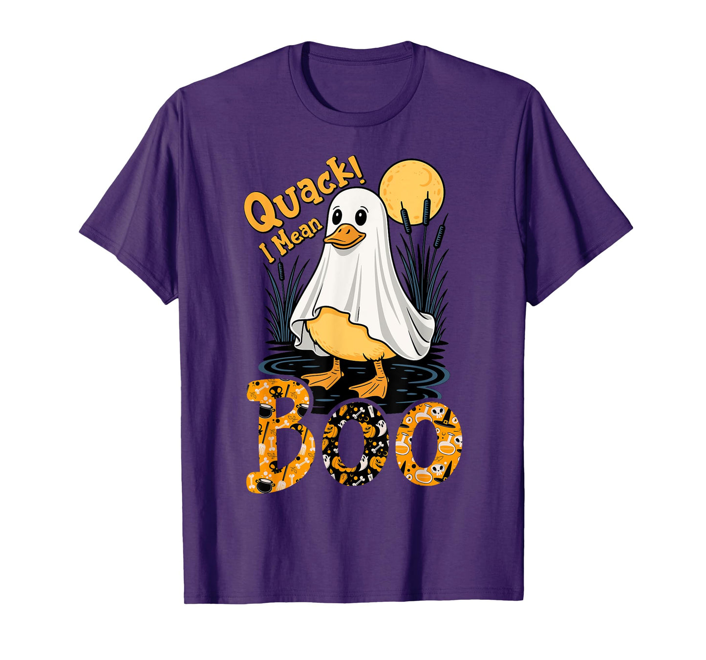 Quack I Mean Boo Duck Trick or Treat Spooky Halloween Party T-Shirt