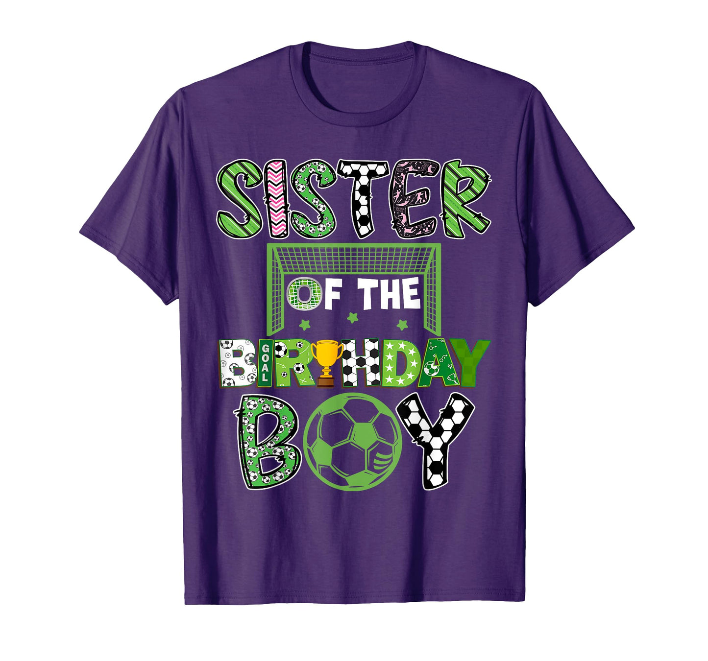 Sister Of The Birthday Boy Soccer Player Birthday T-Shirt