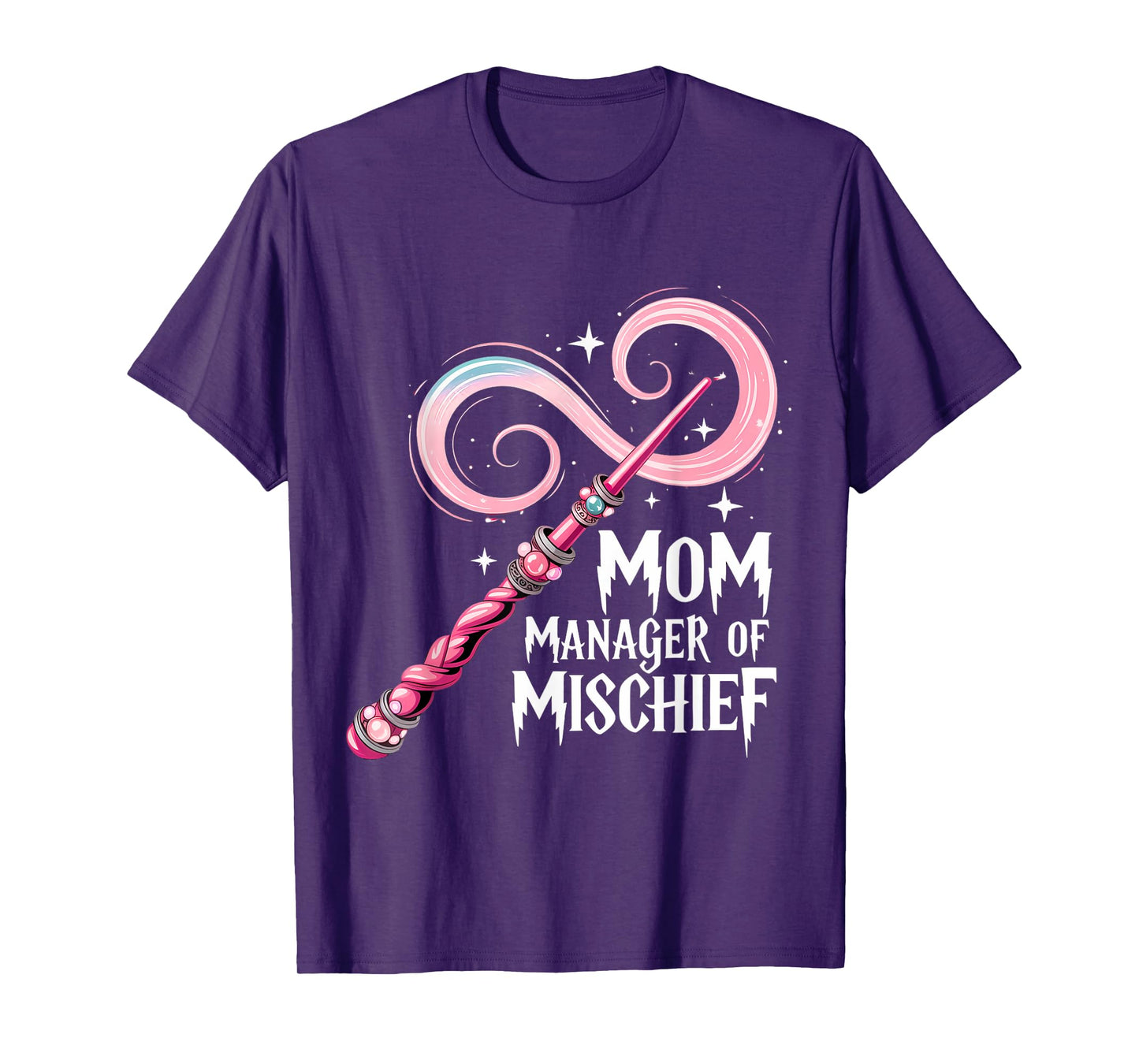 Funny Women Magical Mom Manager of Mischief halloween T-Shirt