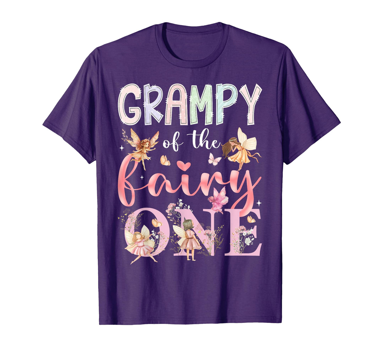 Grampy Of The Fairy One 1St Birthday Girl Fairytale T-Shirt