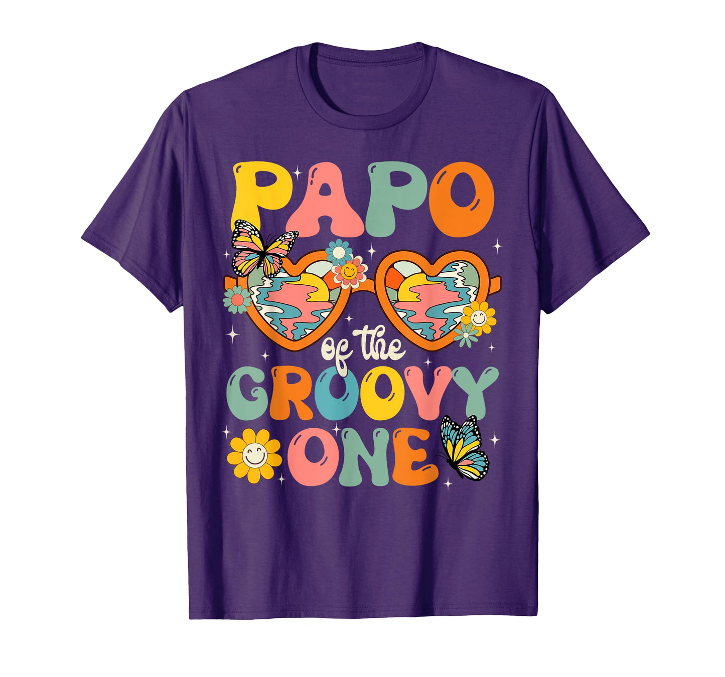 Papo of the Groovy One Glasses Birthday Party T-Shirt