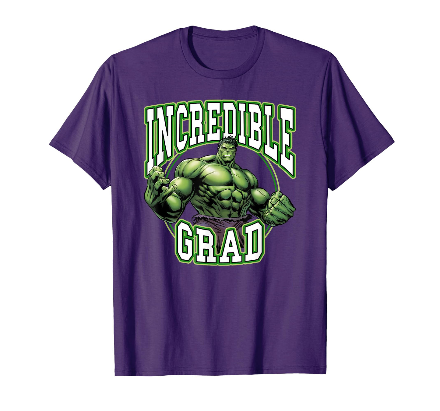 Marvel Avengers Incredible Amazing Hulk Graduation Logo T-Shirt
