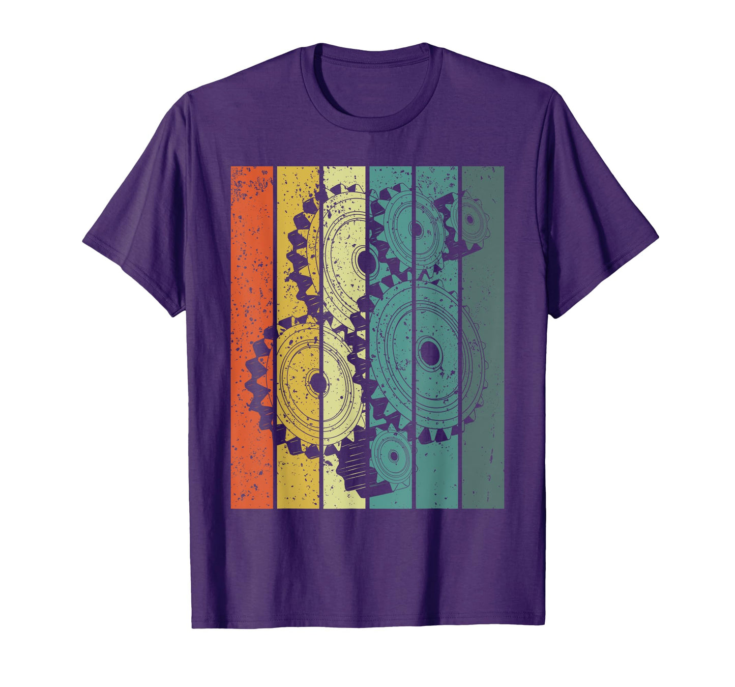 Mechanical Engineer Funny Retro Cogs Engineering Gear T-Shirt