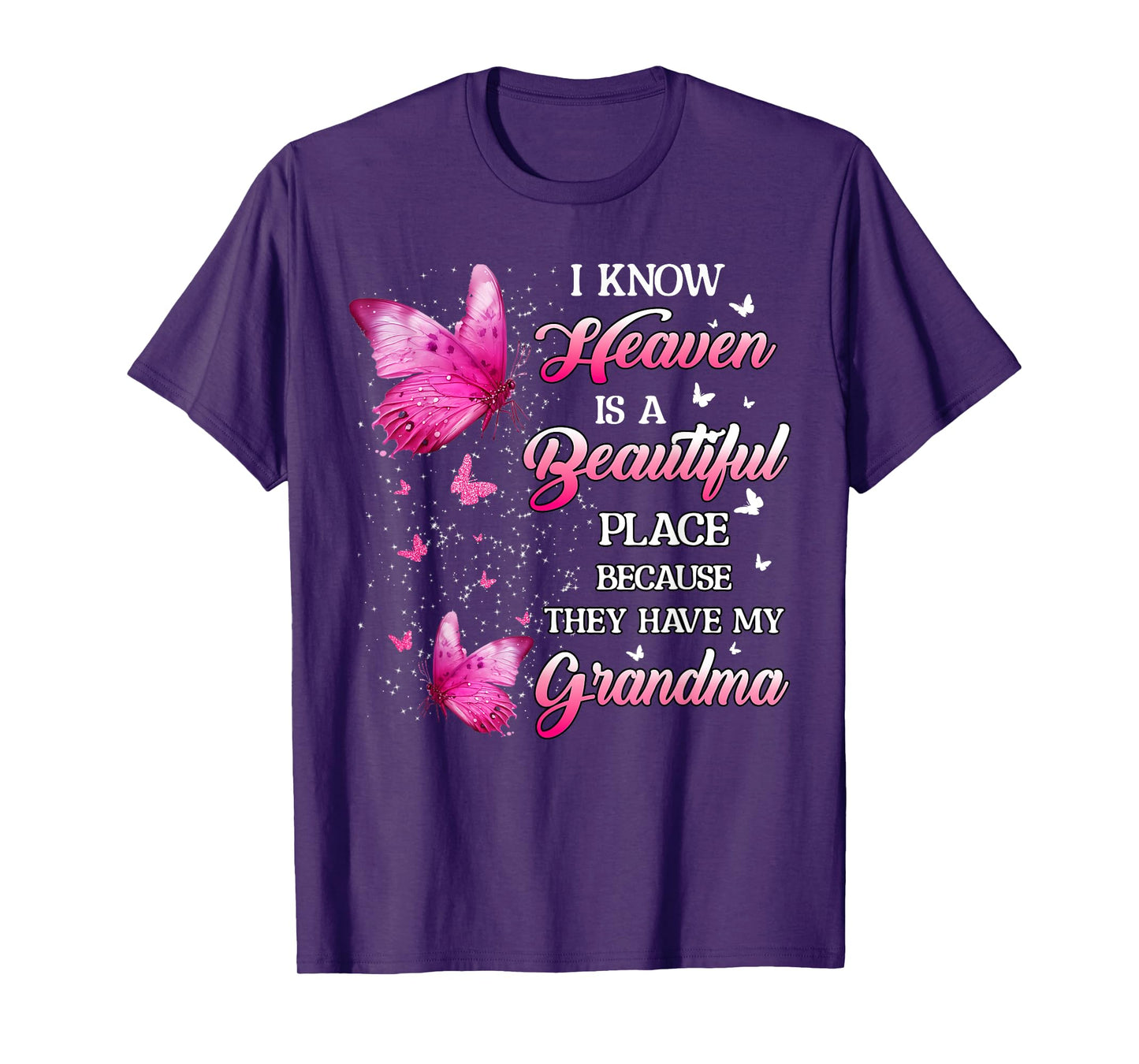 Grandma Is My Guardian Angel In Heaven Memorial Day Women T-Shirt