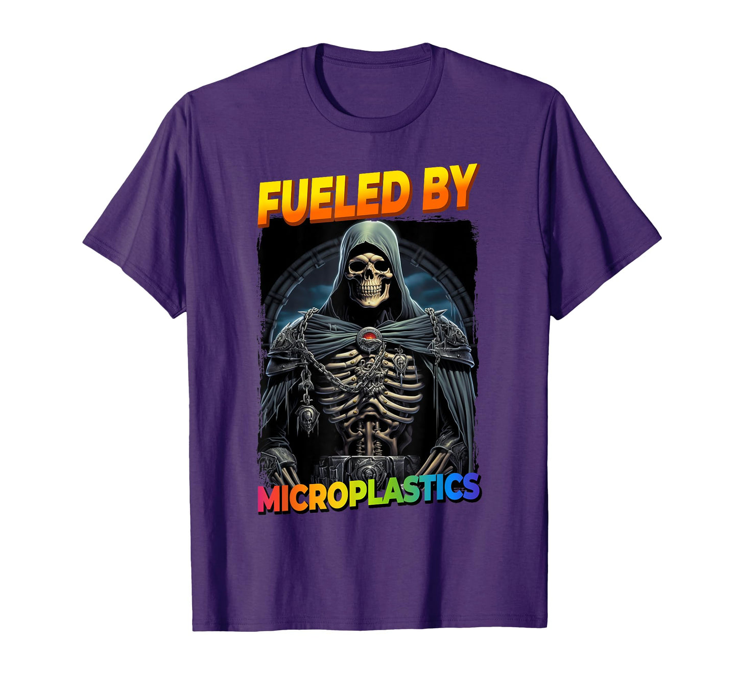 Fueled By Microplastics Cringe Skeleton T-Shirt