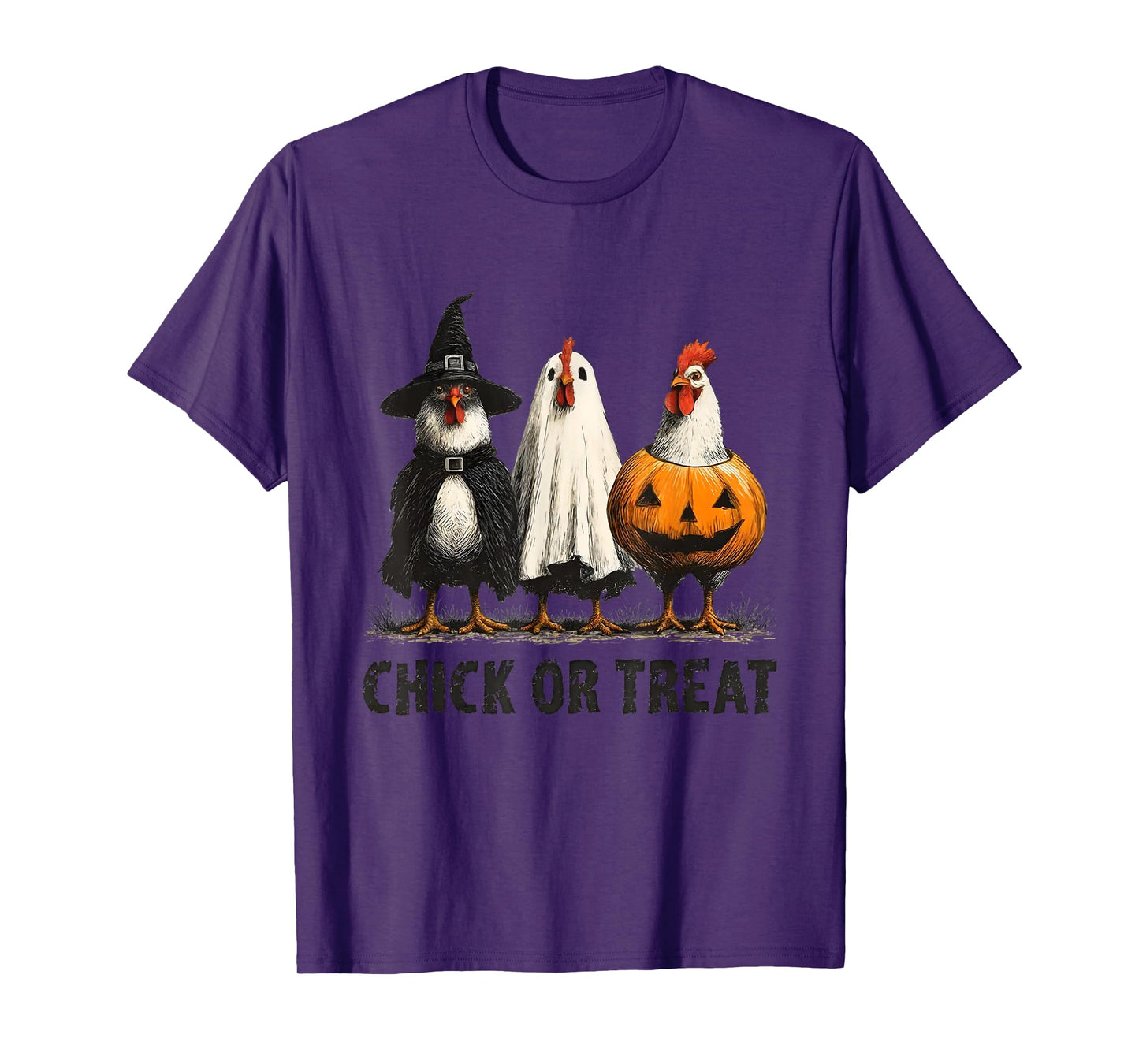 Funny Halloween Tee Halloween Chicken Chick Or Treat T-Shirt