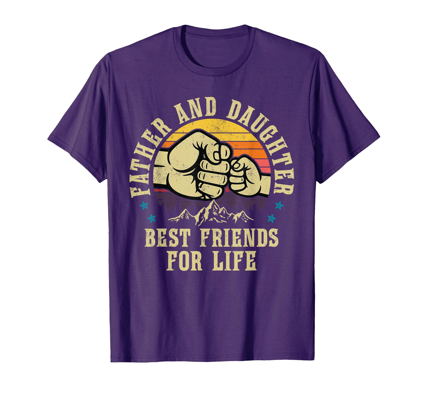 Father and Daughter Best Friends For Life Fist Bump Dad T-Shirt