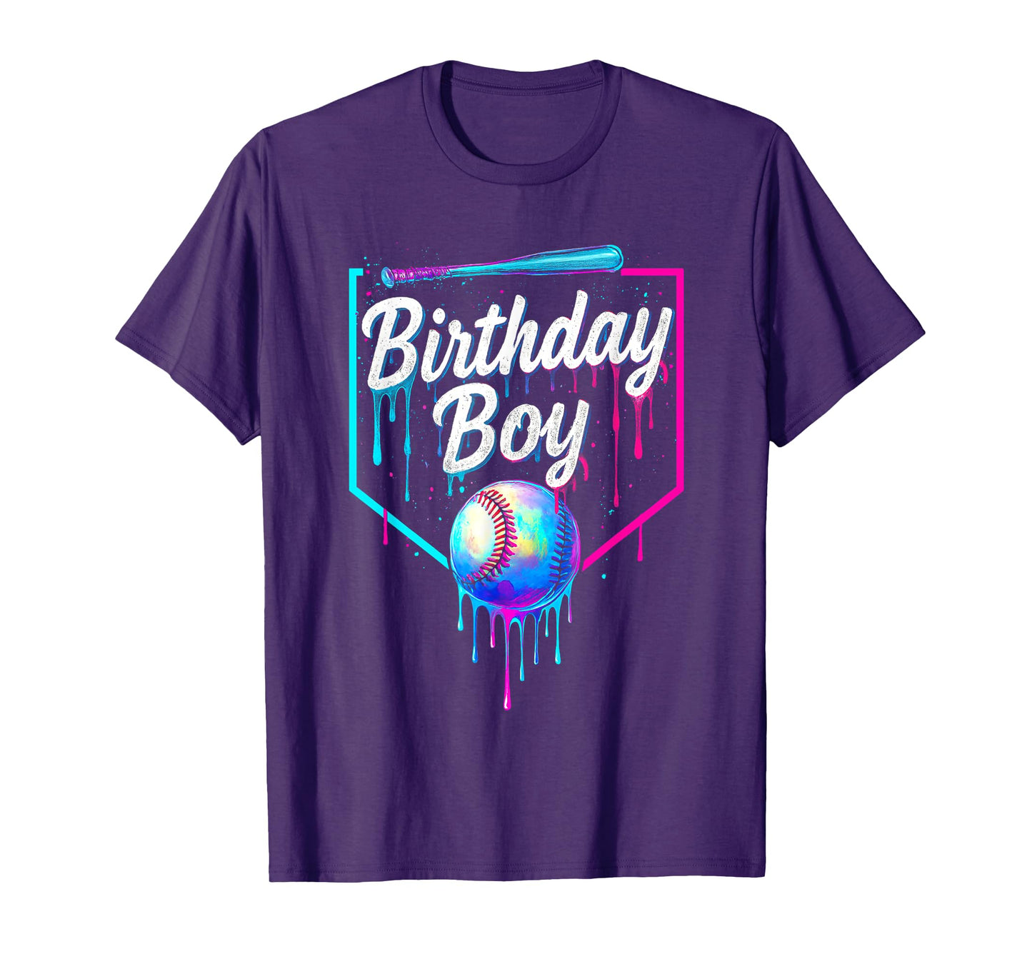 Birthday Boy Baseball Drip Ice Cream Respect The Drip Boys T-Shirt