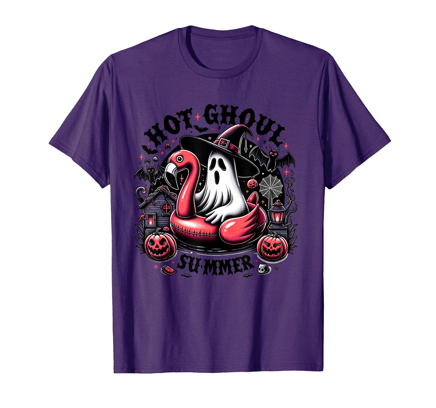 Halloween Summer Celebrate Summerween Ghost Spooky Creepy T-Shirt for Men Women Kids