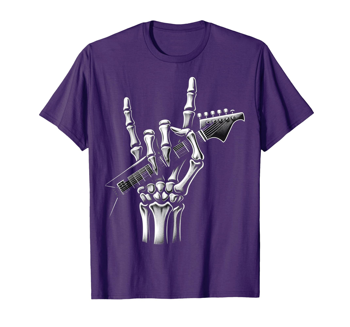 Rock On Skeleton Hand cool Rock Symbol Design T-Shirt
