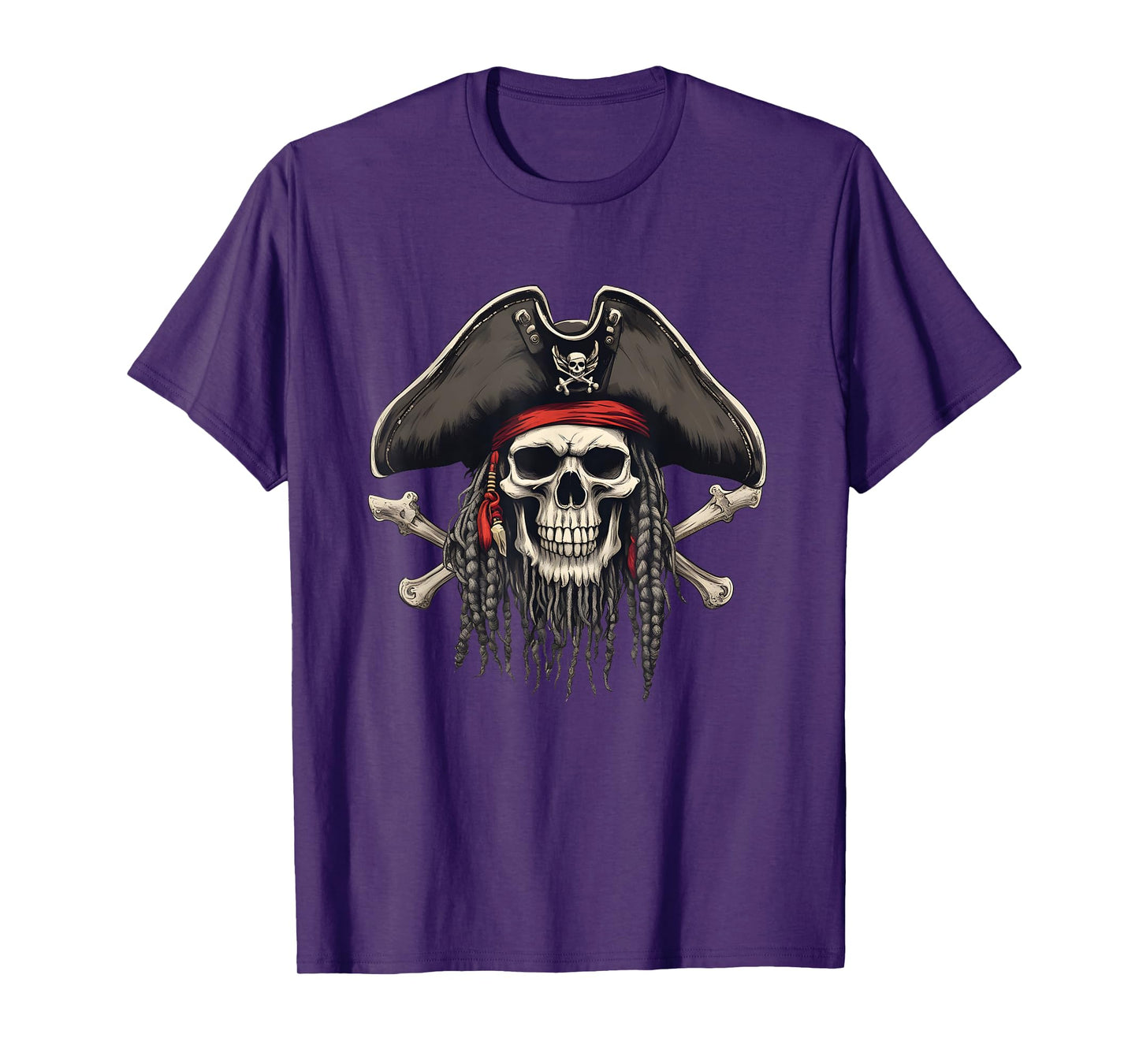 Cool Pirate Skull and Crossbones Jolly Roger Pirate T-Shirt