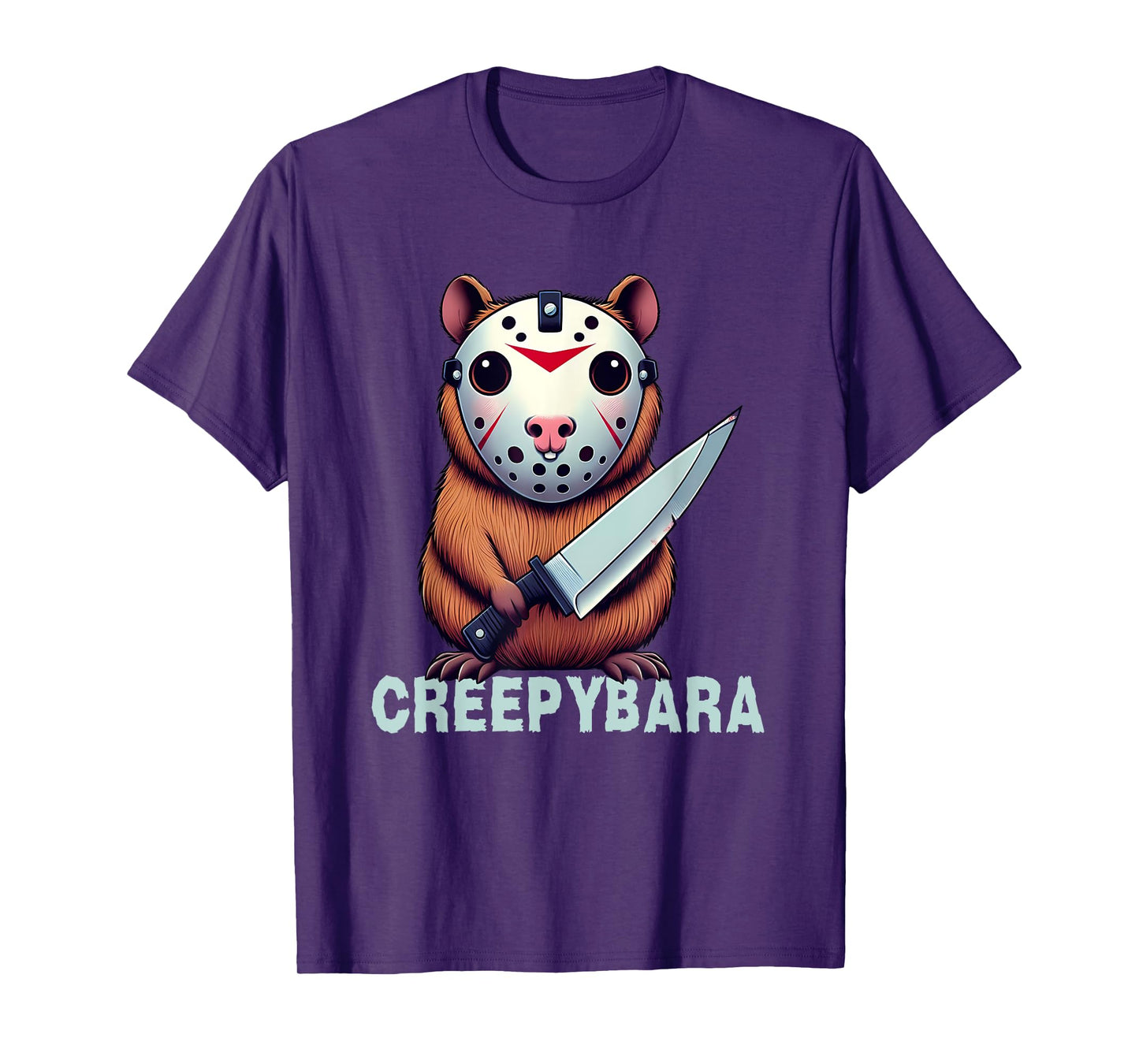 Creepybara Horror Capybara – Funny Halloween Scary Animal T-Shirt
