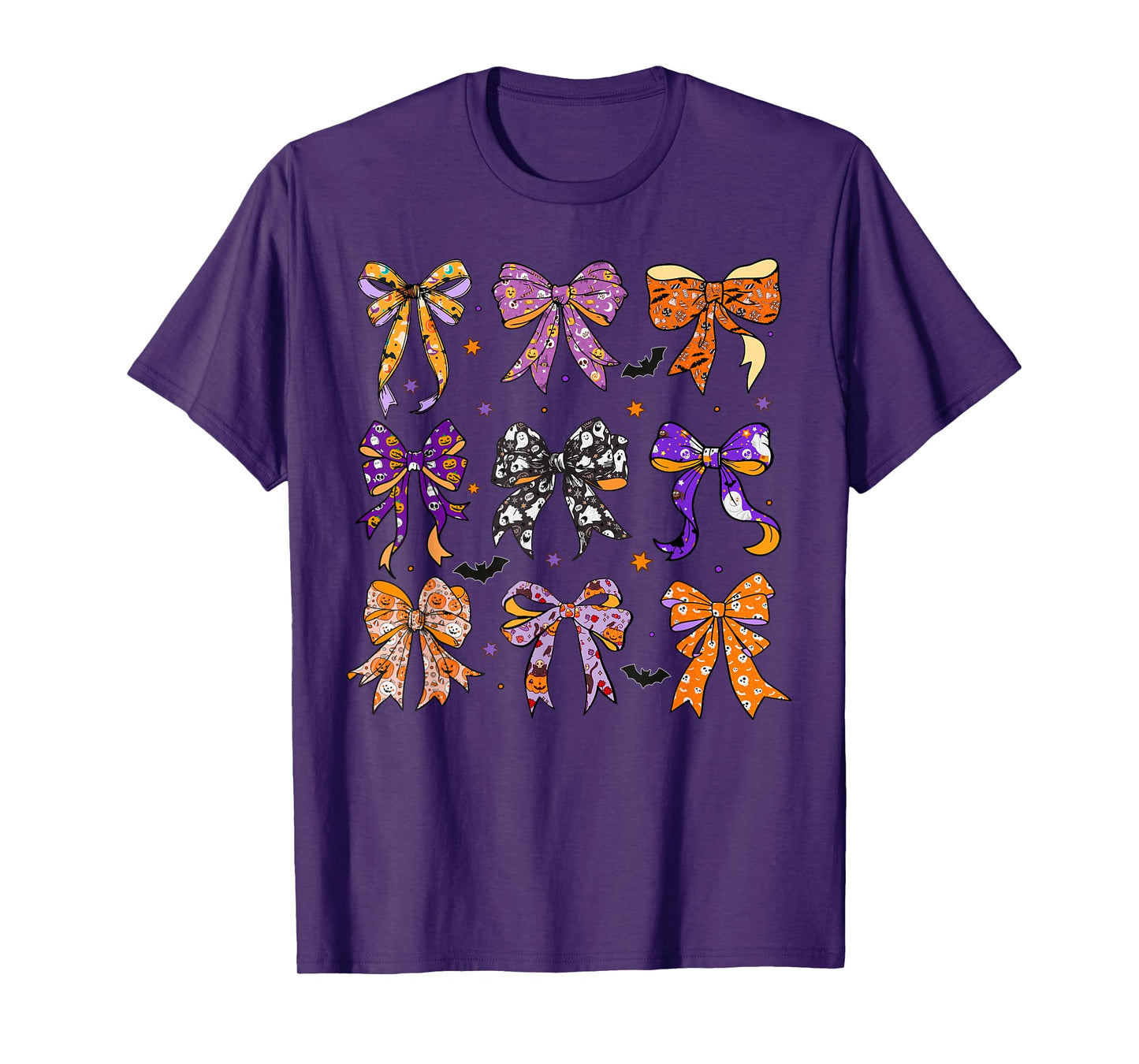 Ghost Bow Coquette Halloween Spooky Season Women Girls Kids T-Shirt
