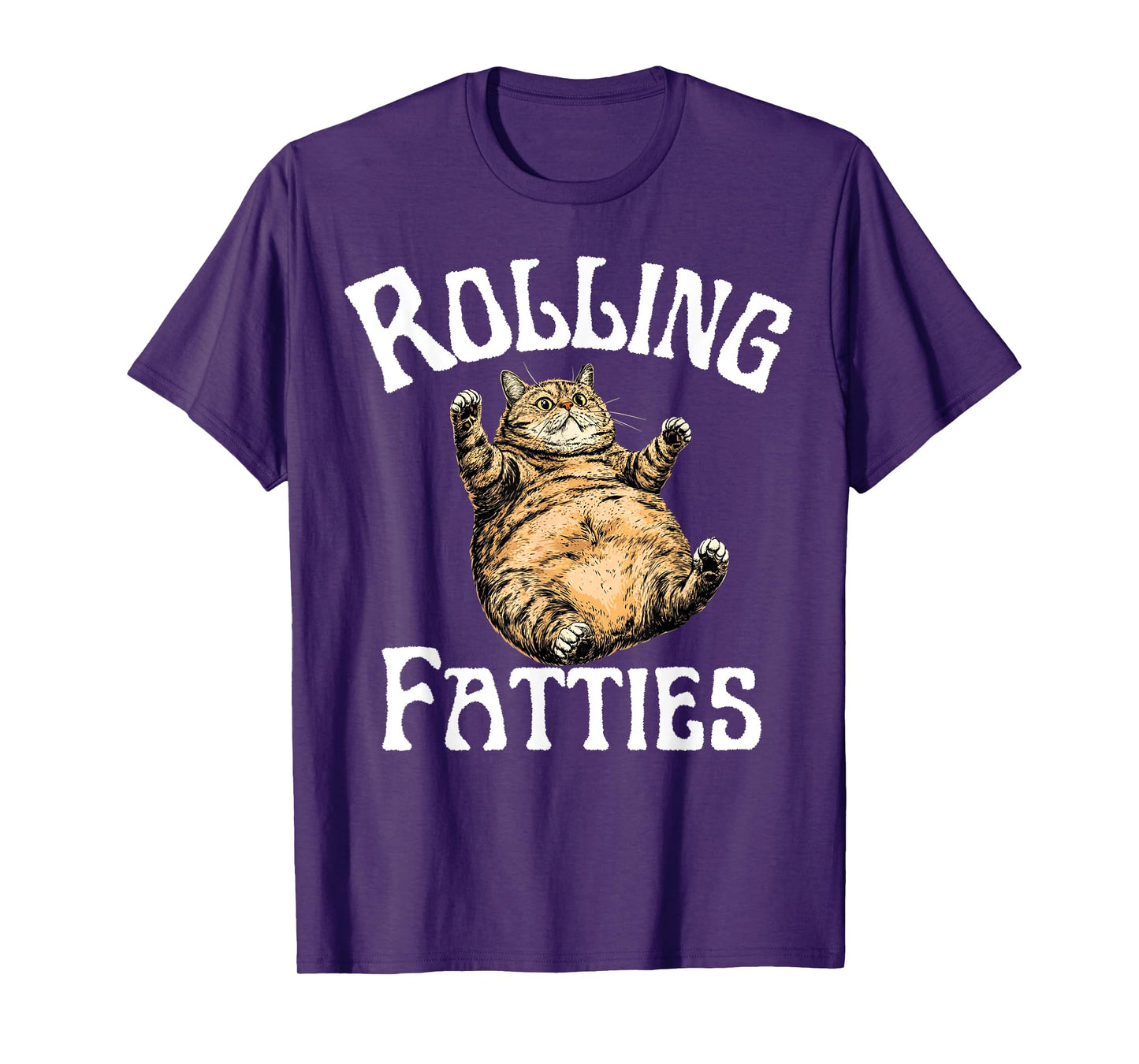 Retro Rolling Fatties Cat Fat Kitten Mothers day Fathers Day T-Shirt