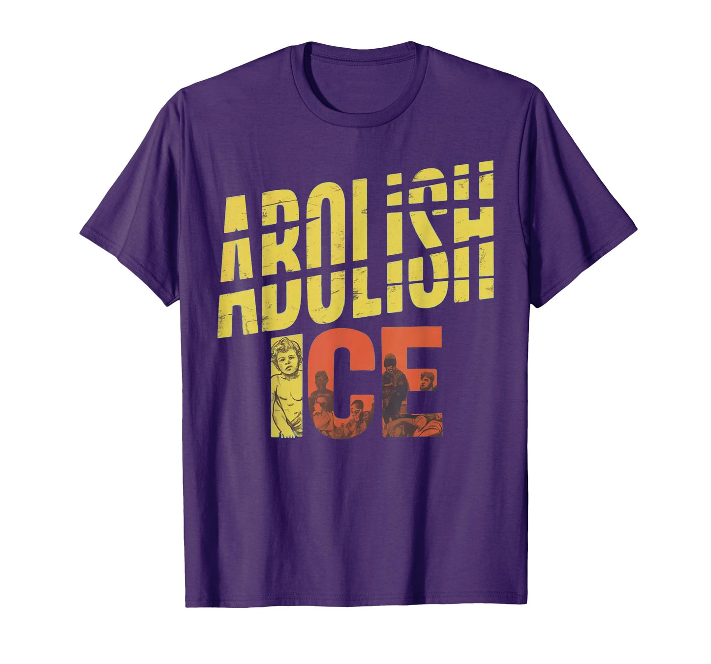 Abolish ICE Immigrants in Racists out T-Shirt