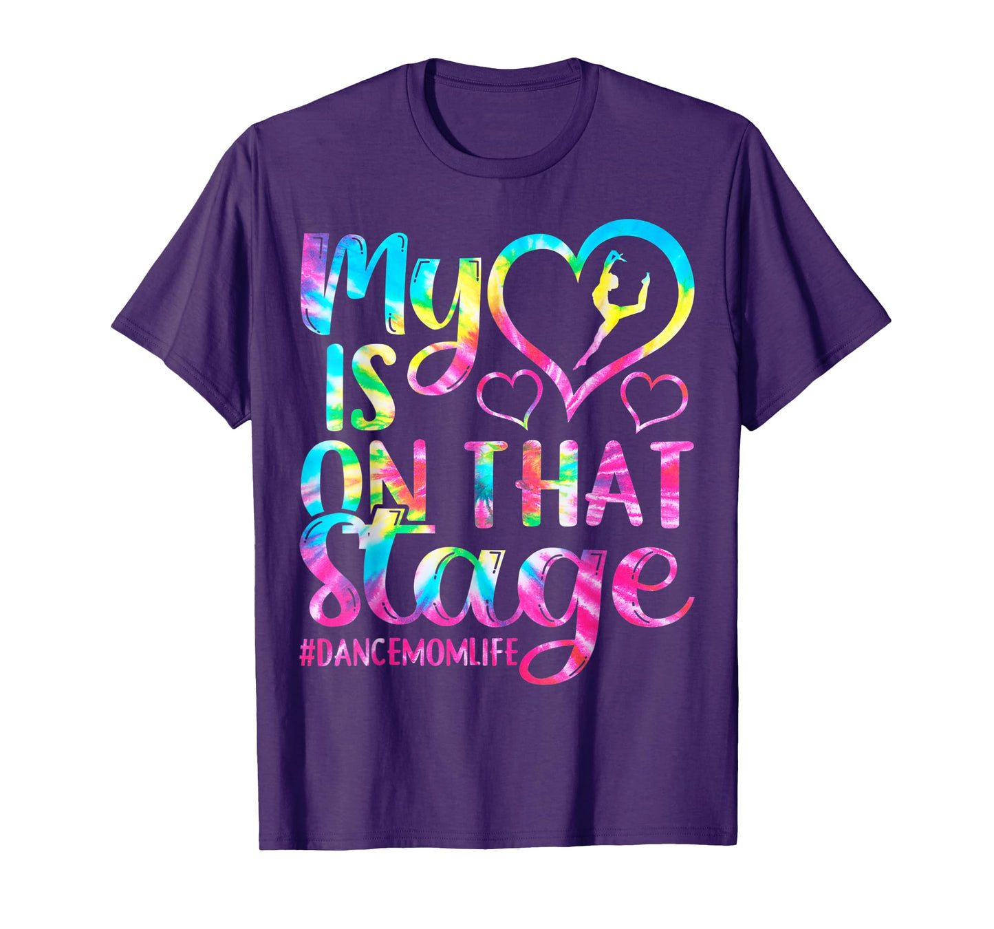 Dance Mom Retro My Heart Is On That Stage Dance Recital T-Shirt