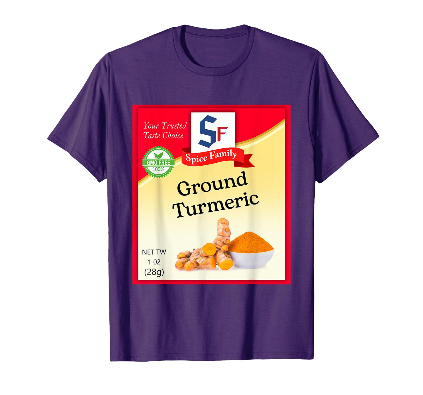 Ground Turmeric Condiment Costume Holiday Spice Costumes T-Shirt
