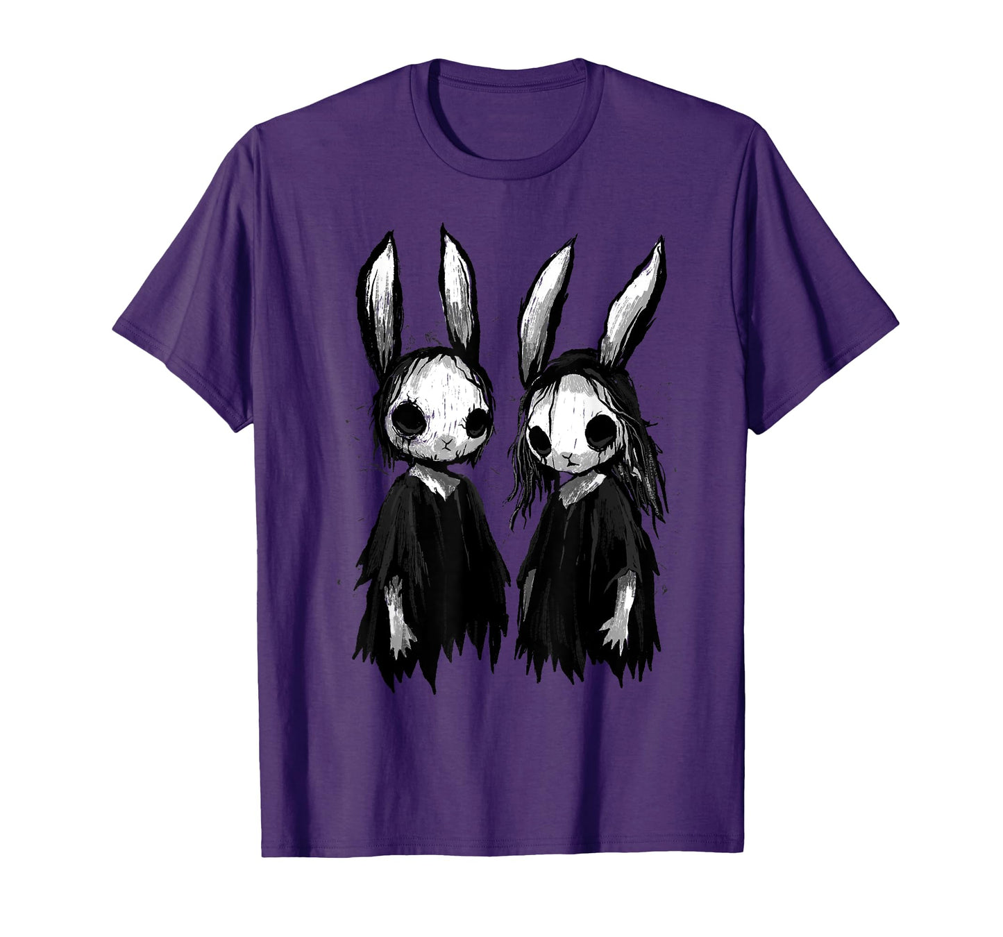Gothic Shirt Creepy Bunny Goth Rabbit Evil Bunnies Weirdcore T-Shirt