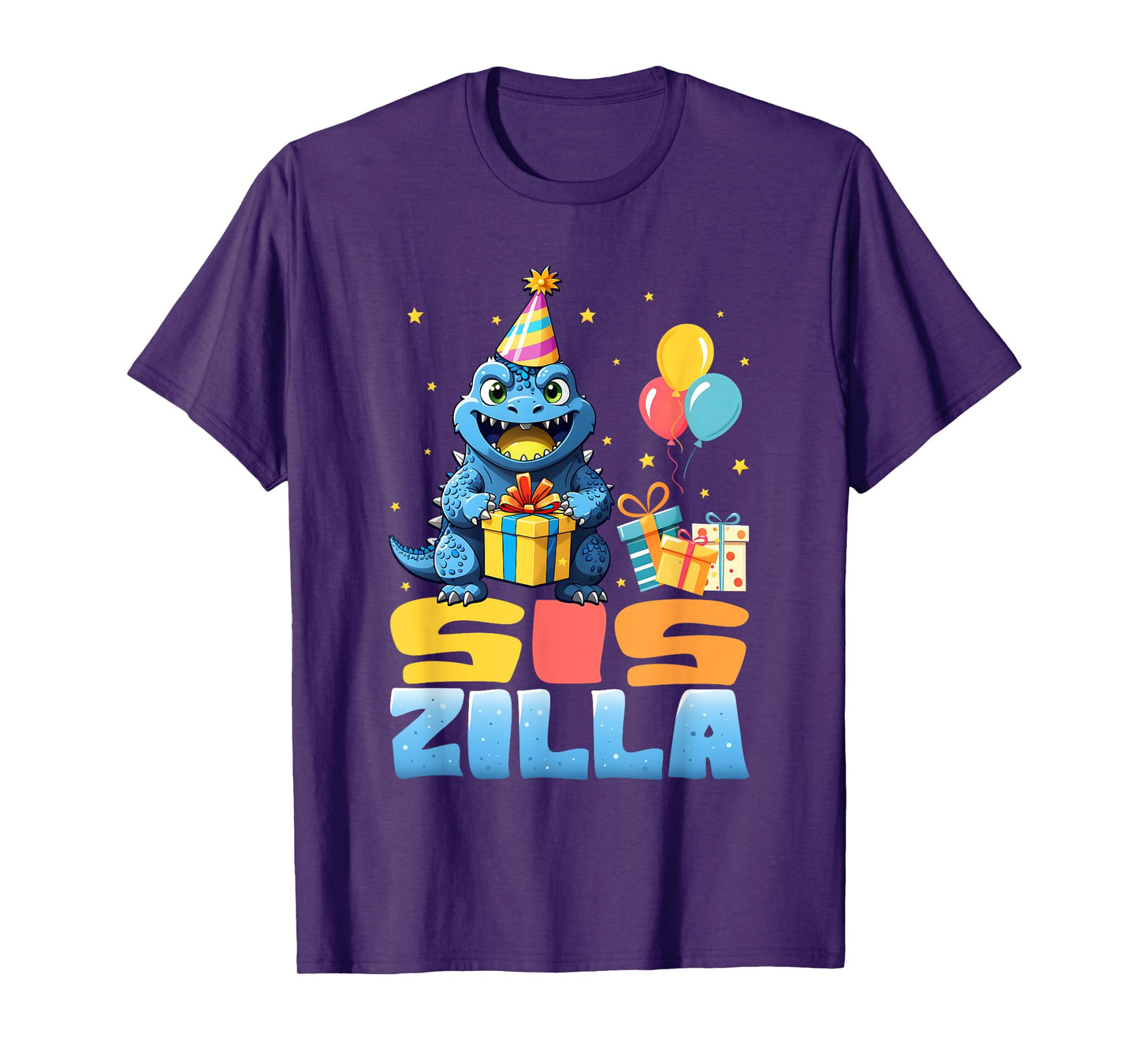Siszilla Funny Monster Kaiju Family Matching Birthday Girls T-Shirt