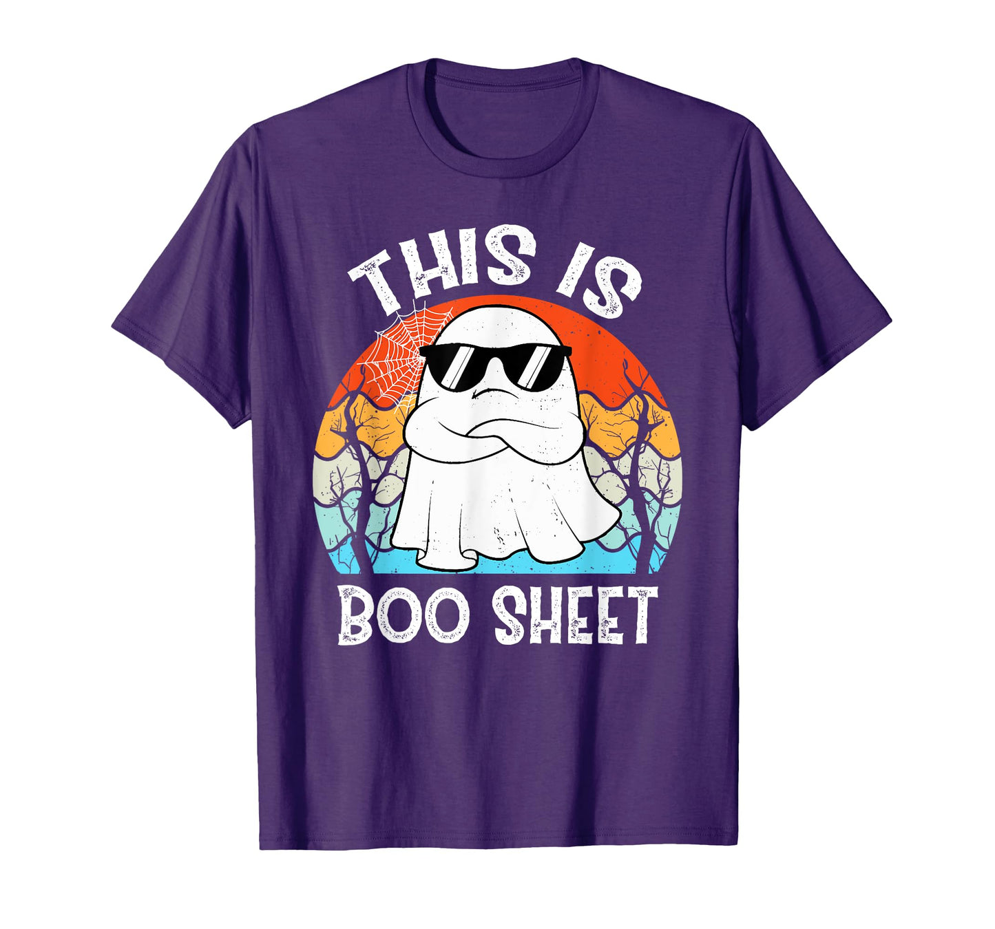 Vintage This Is Some Boo Sheet Ghost Retro Halloween Funny T-Shirt