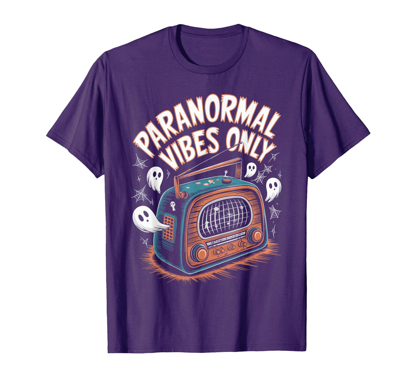 Paranormal Vibes Only Ghost Hunting Halloween T-Shirt