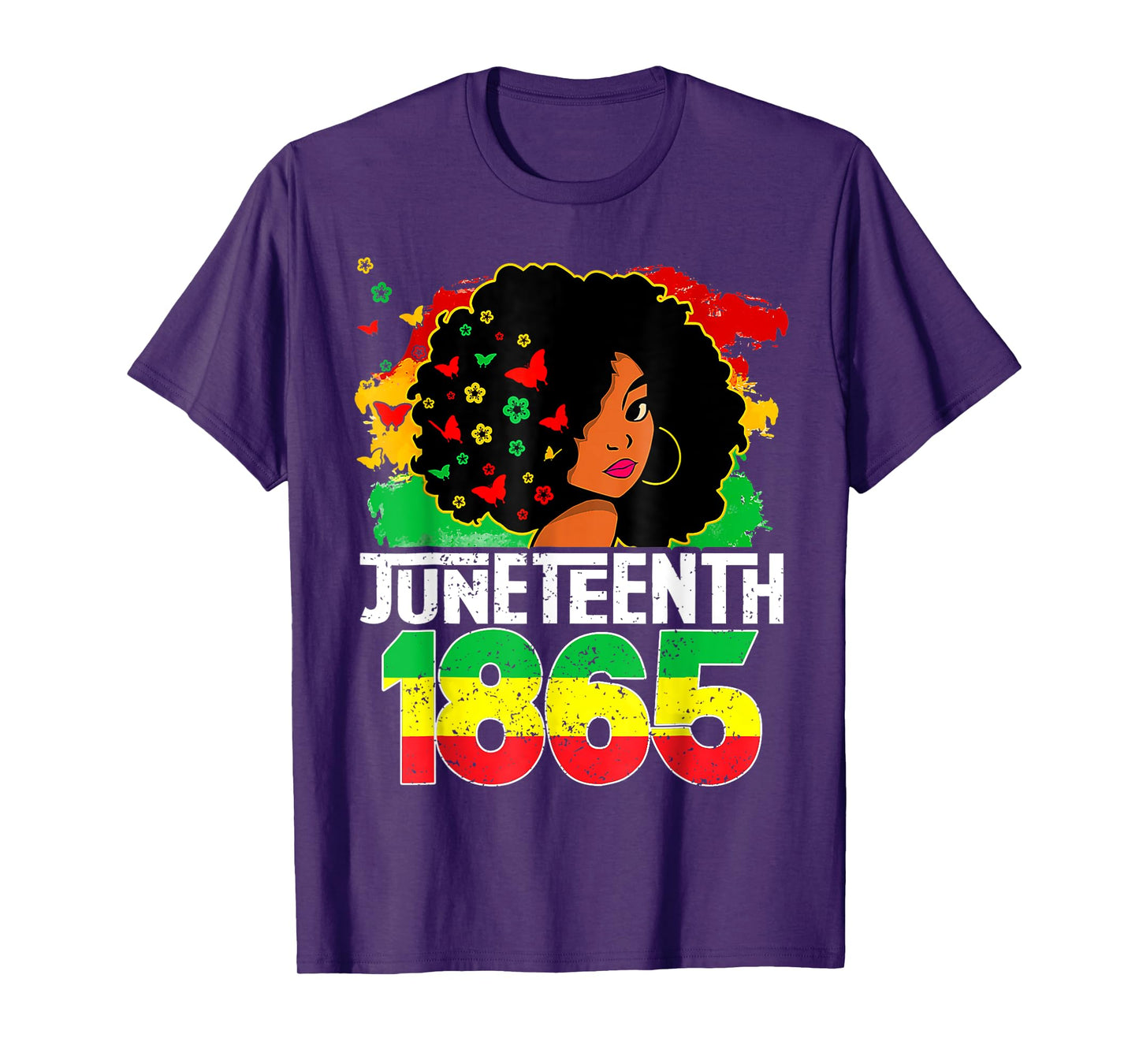 Juneteenth Is My Independence Day Black Women Freedom 1865 T-Shirt
