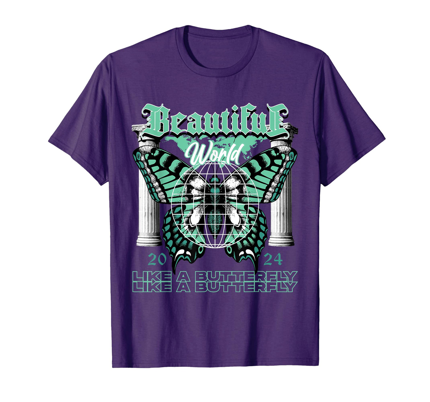 Beautiful World Retro Green Glow 1s Matching For Men Women T-Shirt