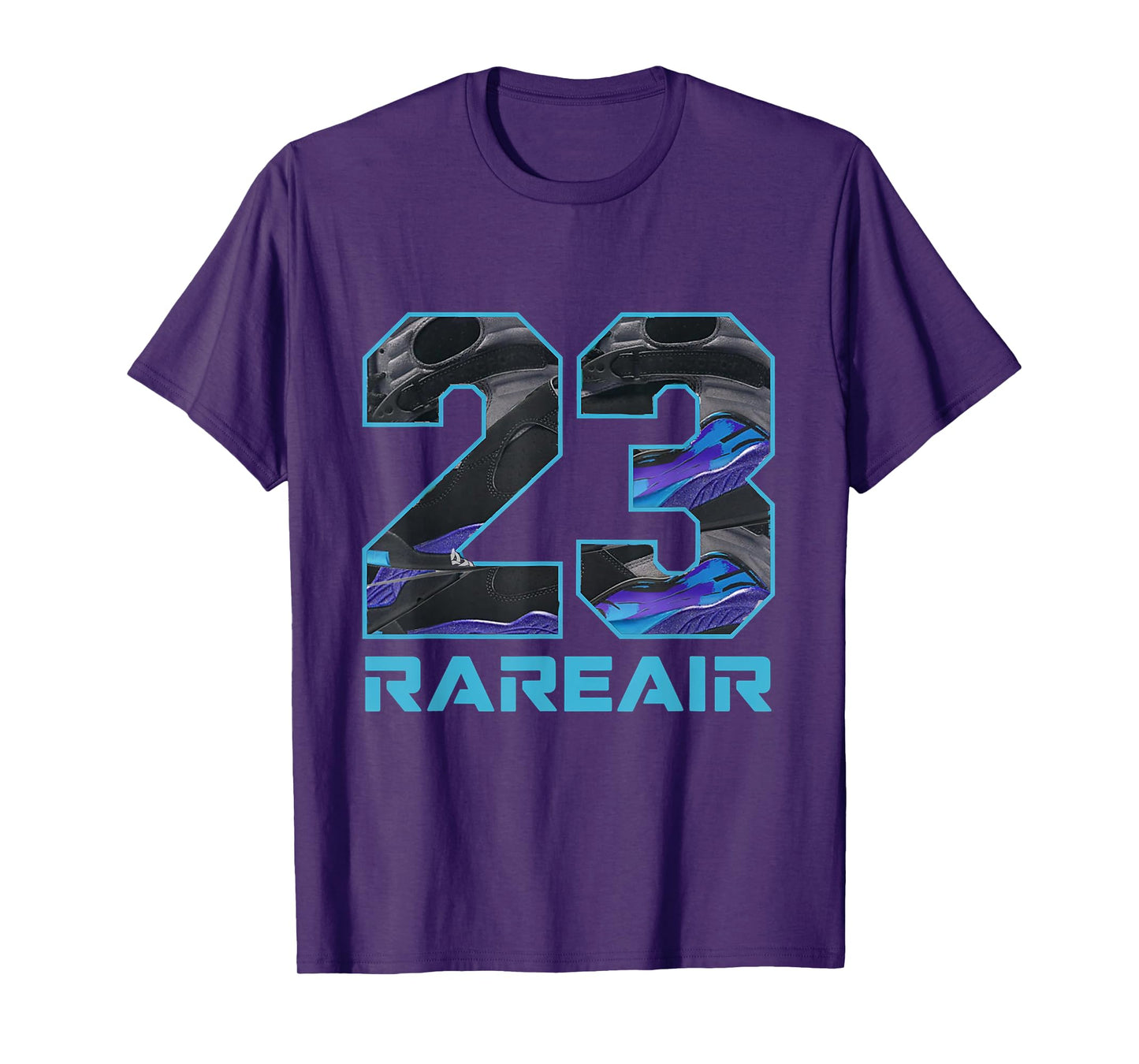 Number 23 8 Aqua Matching Tee Color Match Graphic lb172 T-Shirt