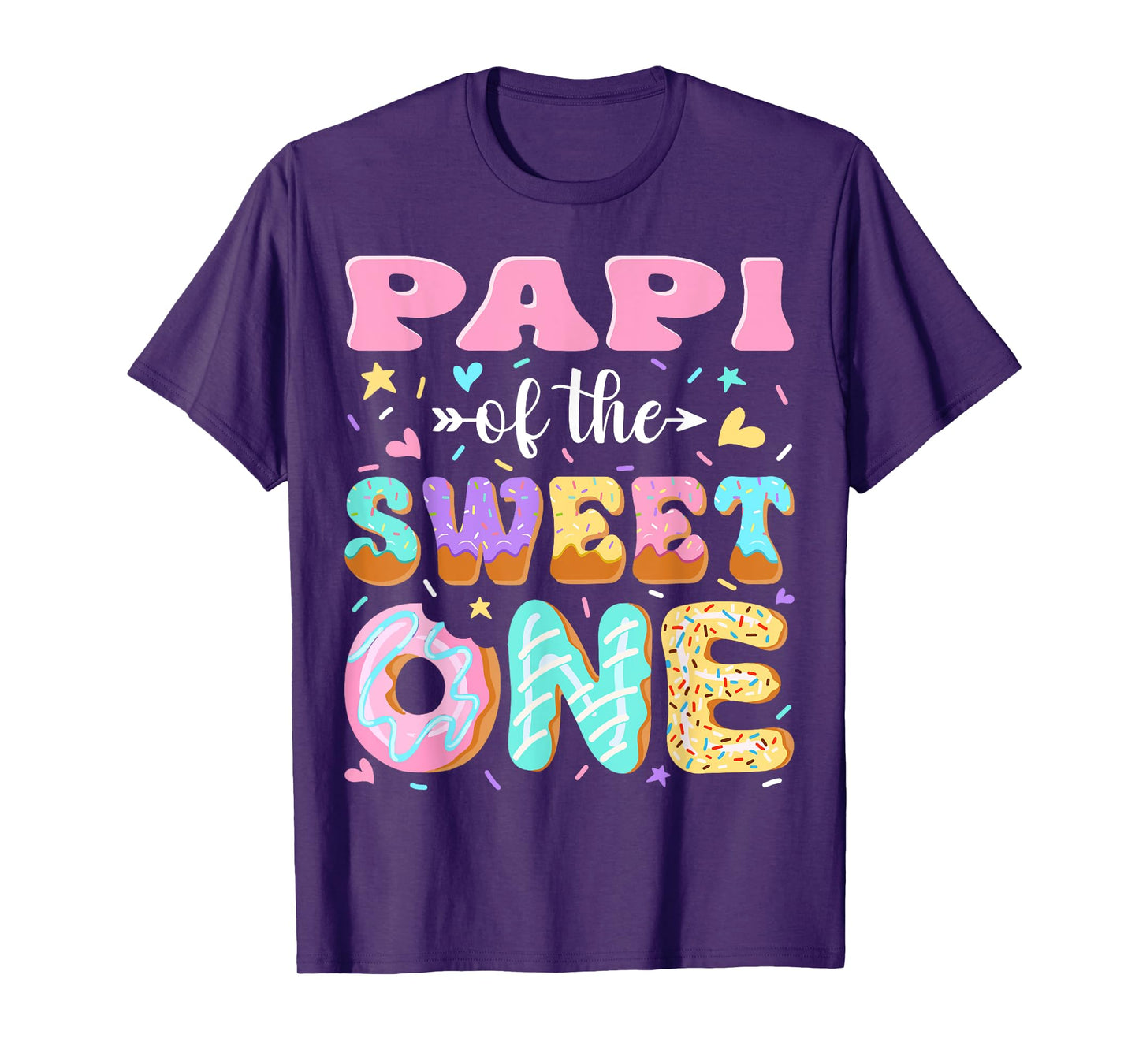 Papi of The Sweet One First Birthday Matching Family T-Shirt