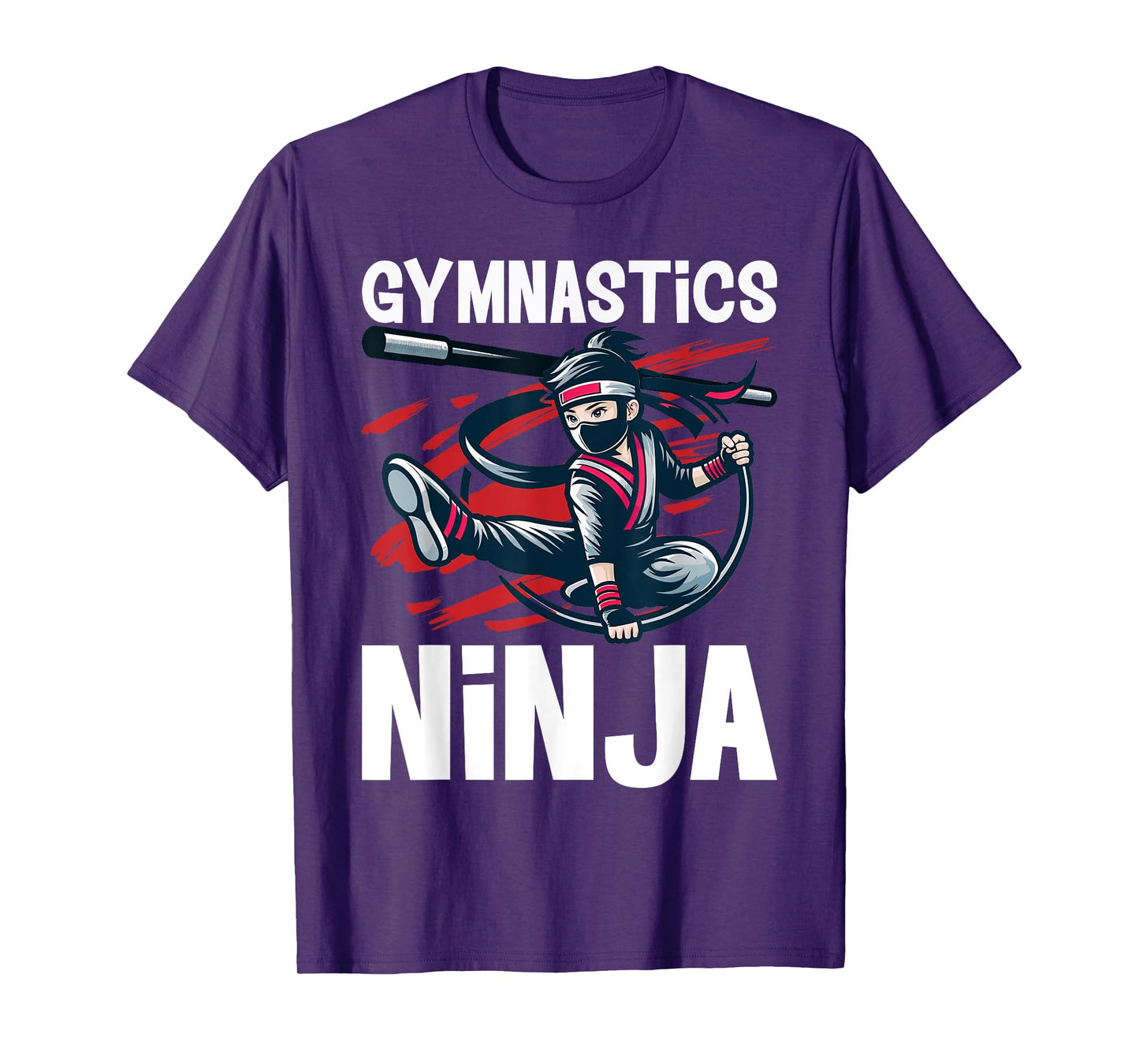Gymnastics Ninja Boy Funny Sports T-Shirt