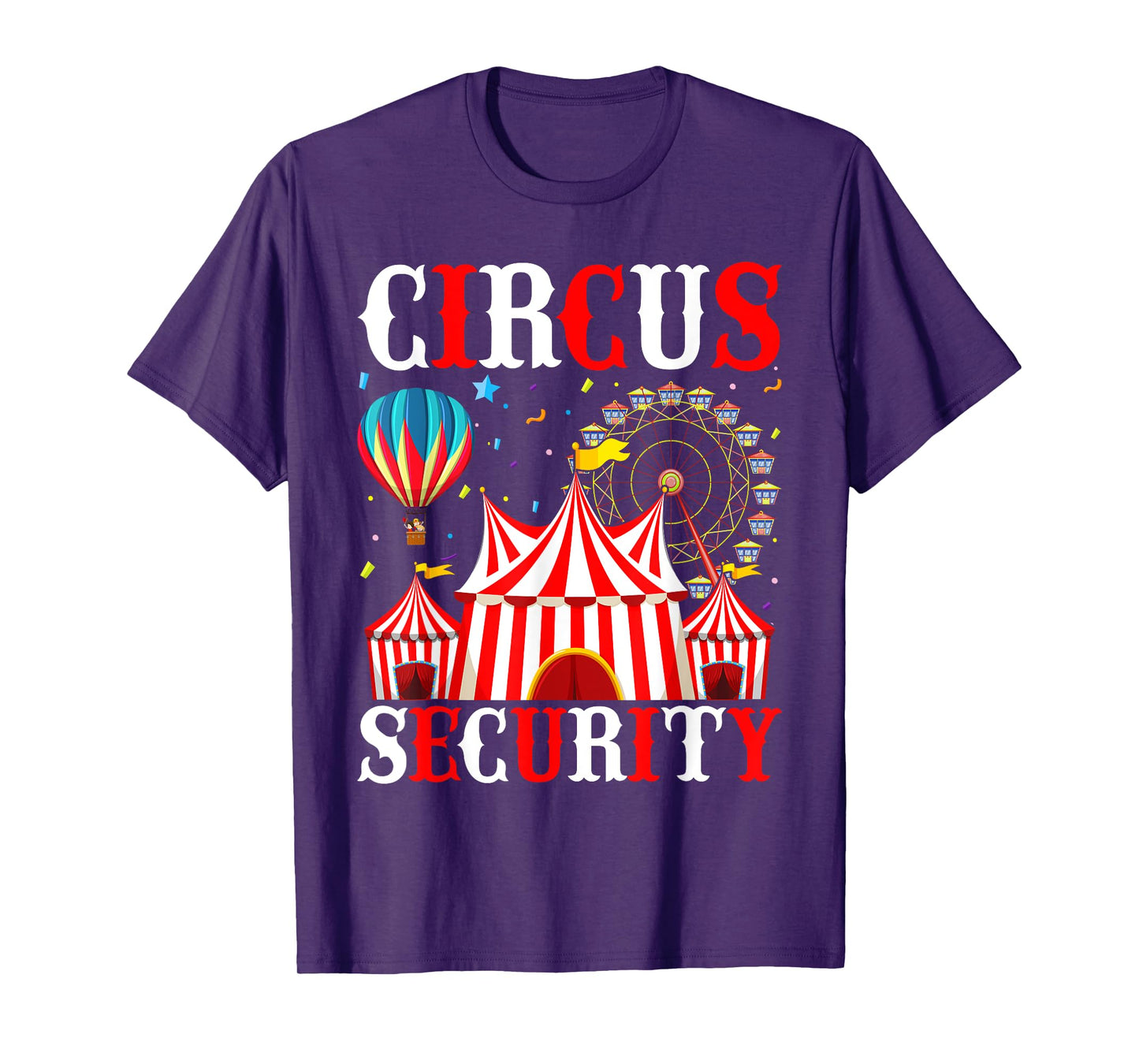 Circus Party Tee Circus Security Costume for Men Women T-Shirt