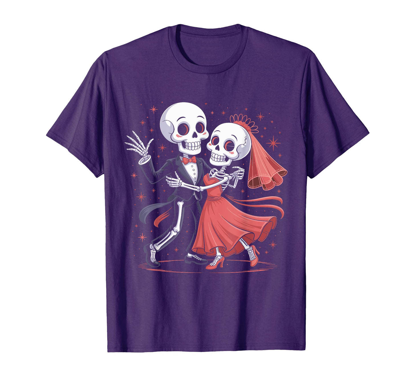 Dancing Couple Skeleton Dancer Halloween Dance Lover T-Shirt