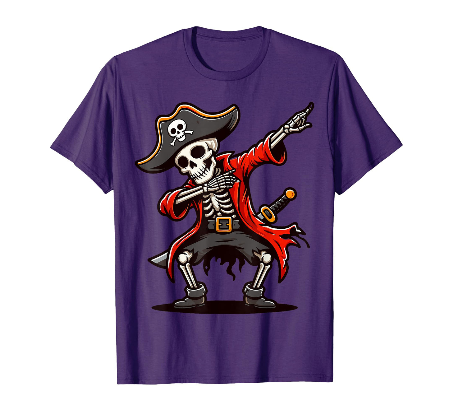 Dabbing Skeleton Pirate T-Shirt