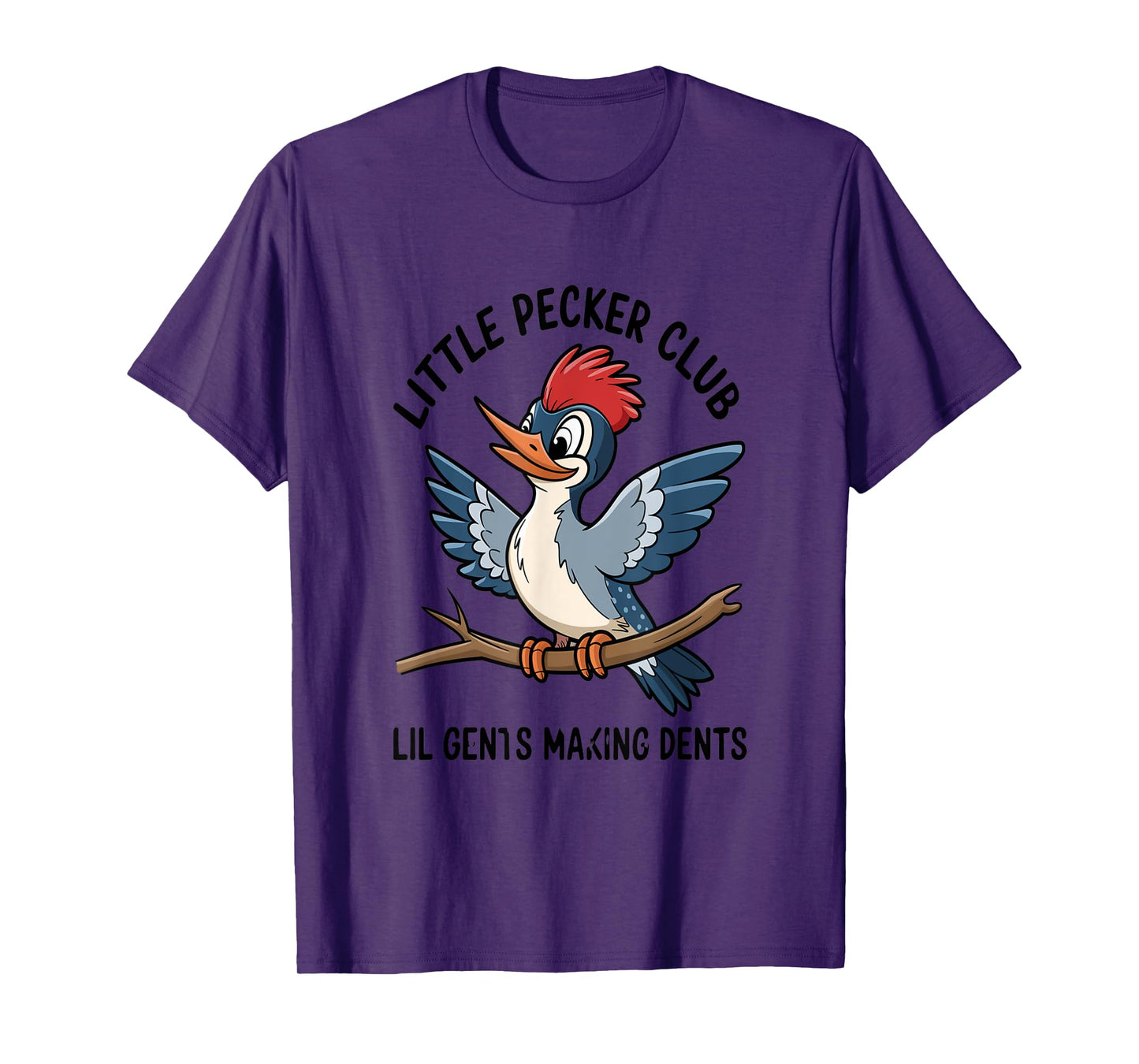Cute Cartoon Woodpecker Club Nature Lovers T-Shirt