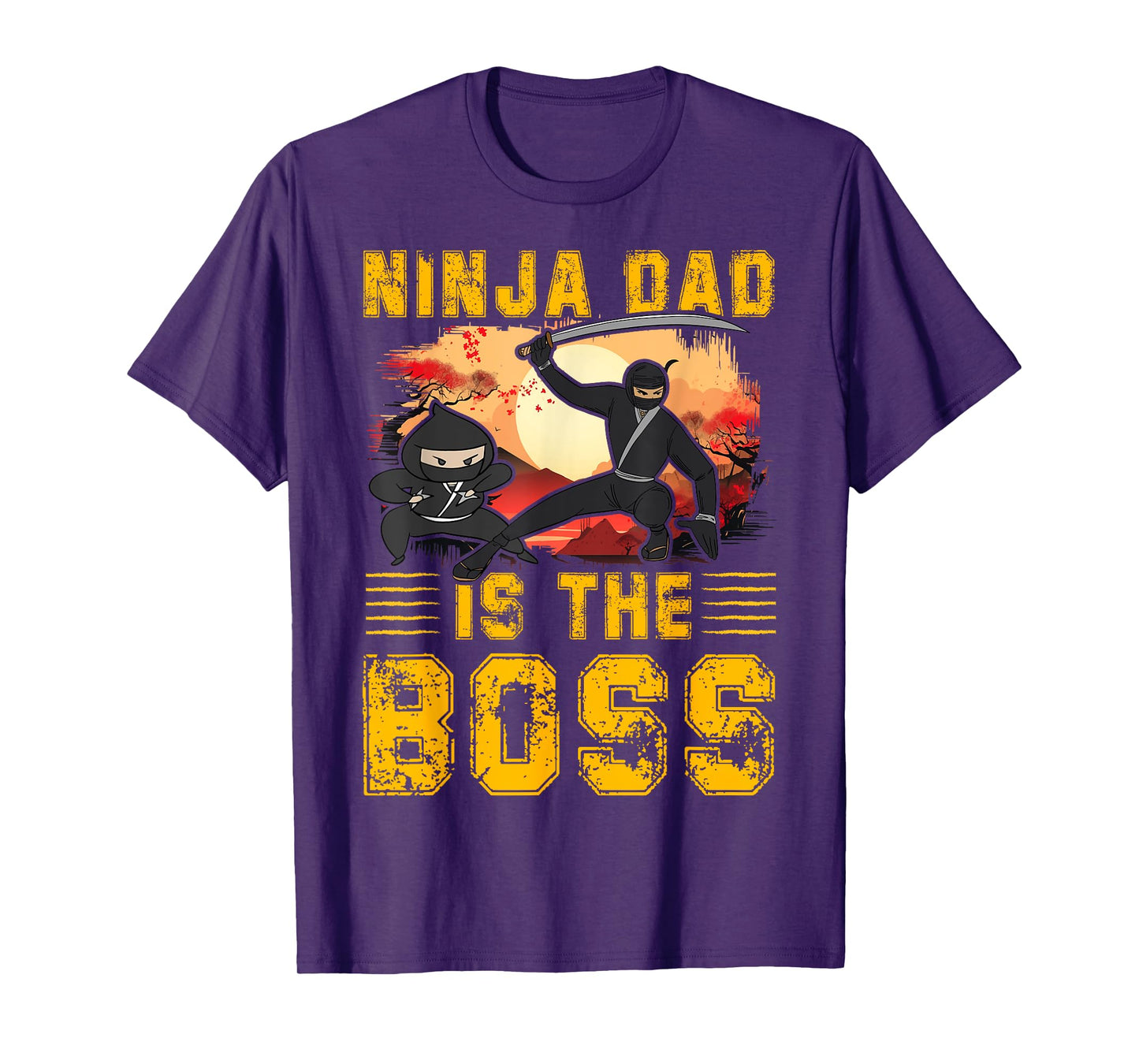 Ninja Dad is the Boss Father’s Day Love Papa Father Men T-Shirt