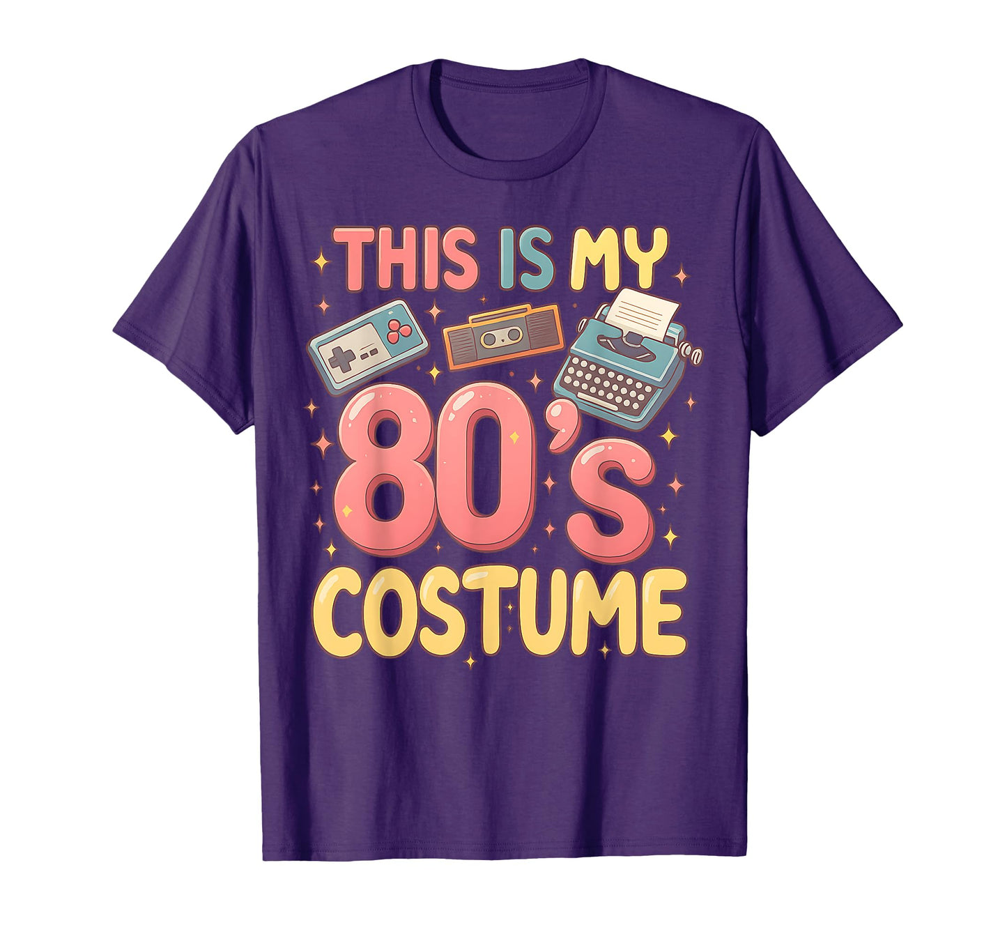 This Is My 80's Costume Retro Graphic Illustration T-Shirt
