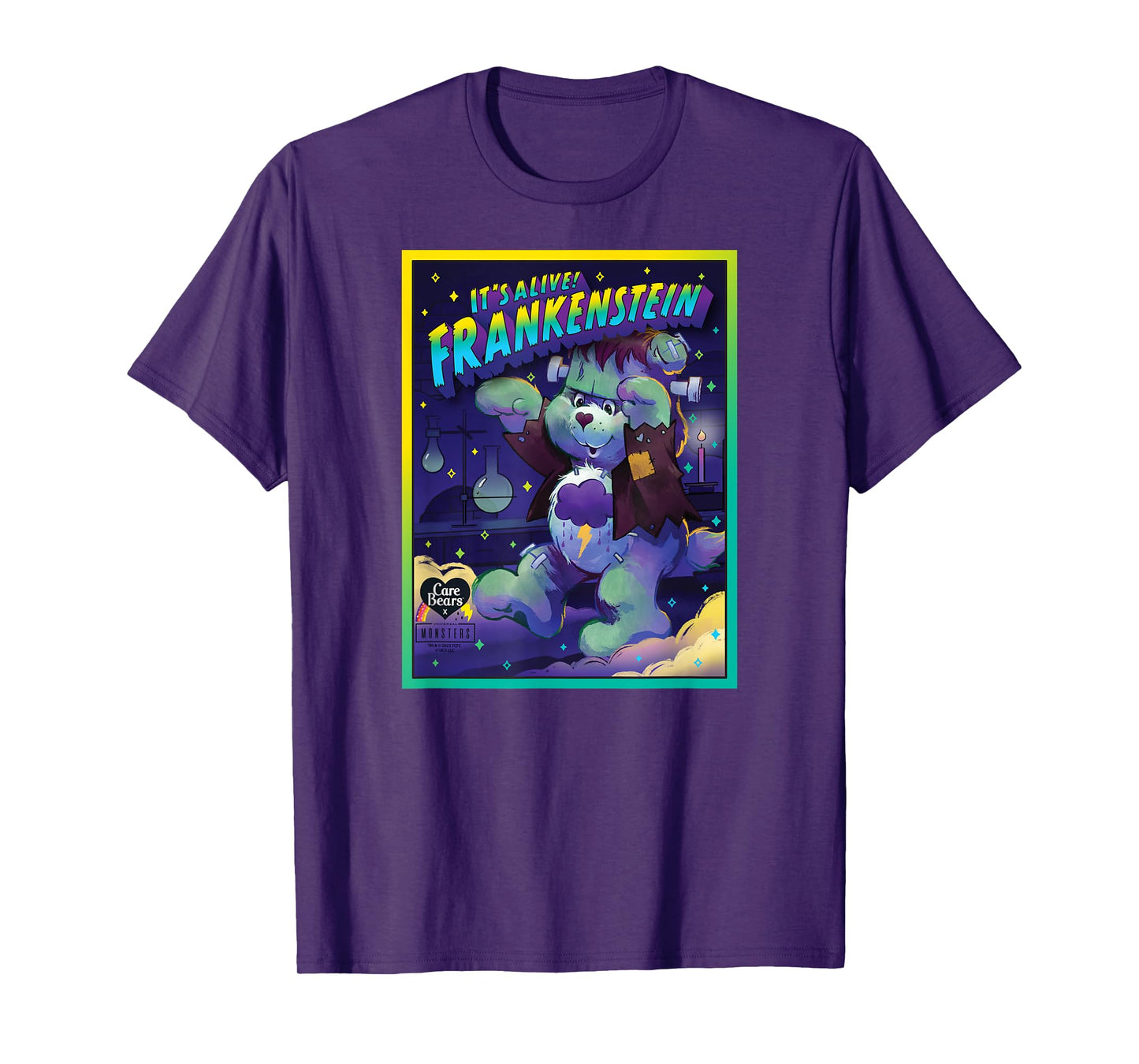Care Bears x Universal Monsters Grumpy Bear Frankenstein T-Shirt