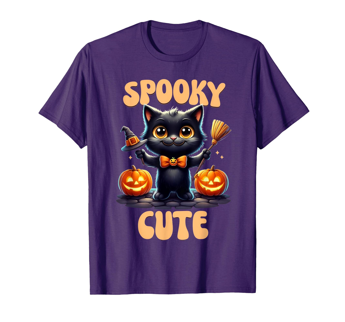 Spooky Cute Black Cat T-Shirt