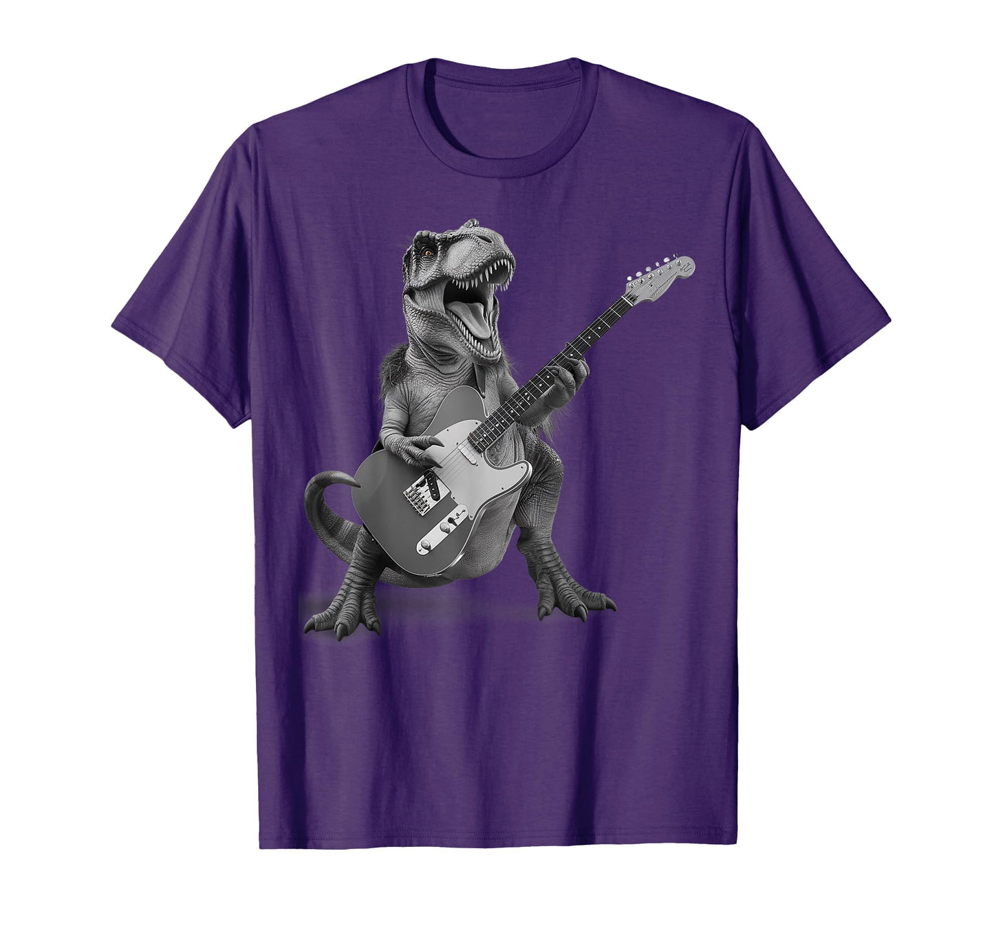 T Rex Playing Guitar Rock and Roll Dino Gifts Men Women Kid T-Shirt