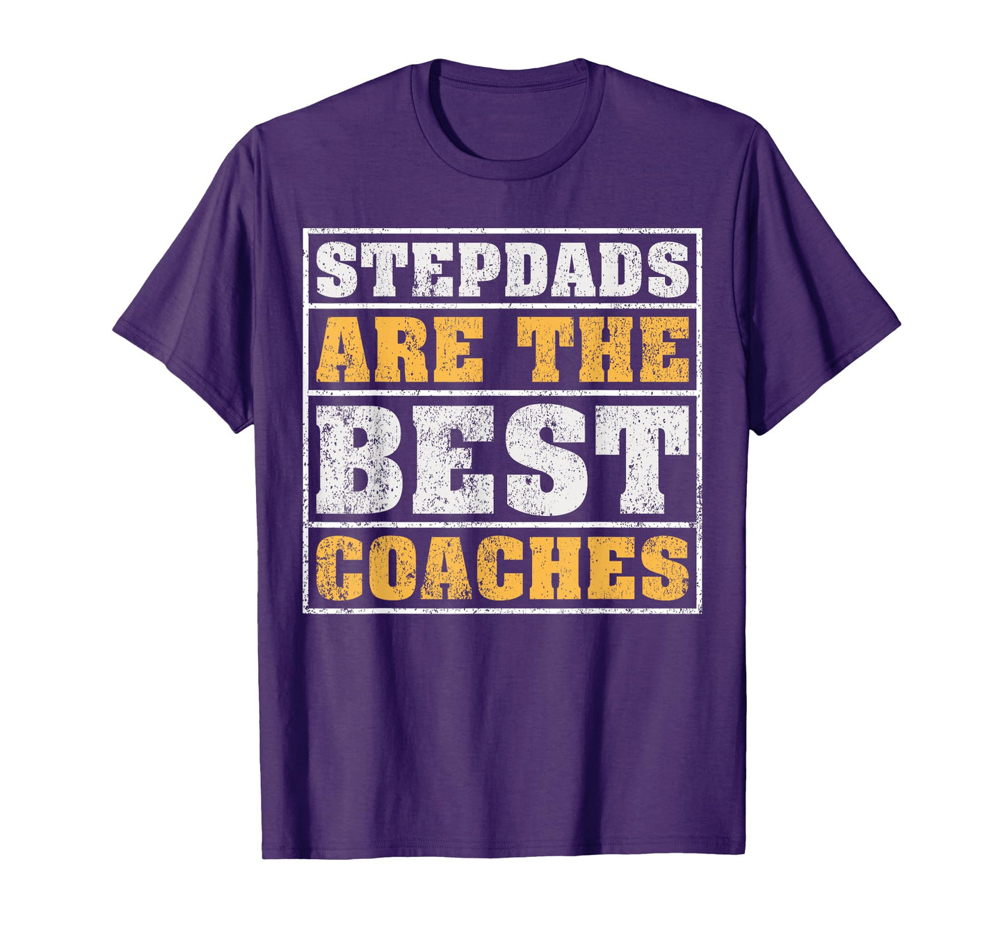 Vintage Stepdad Are The Best Coaches Stepdad Father's Day T-Shirt